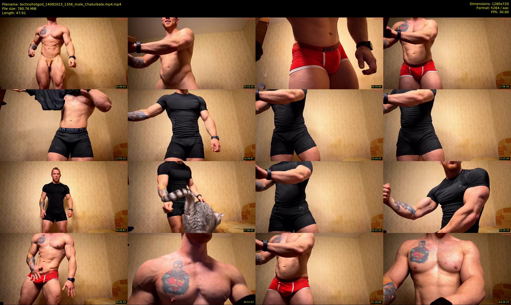 technohotgod — 48 minute Chaturbate male cam show recording, 720p, Sep 14, 2023