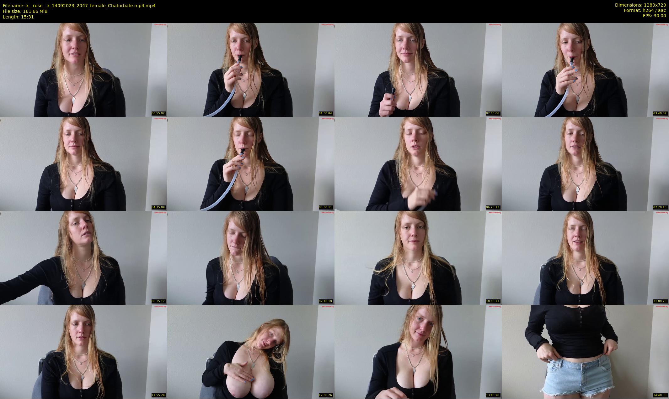 x__rose__x — 16 minute Chaturbate female cam show recording, 720p, Sep 14, 2023