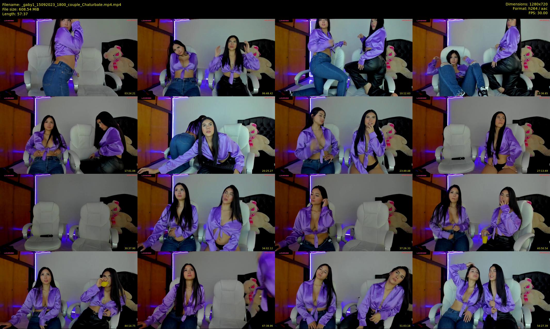 _gaby1 — 58 minute Chaturbate female cam show recording, 720p, Sep 15, 2023