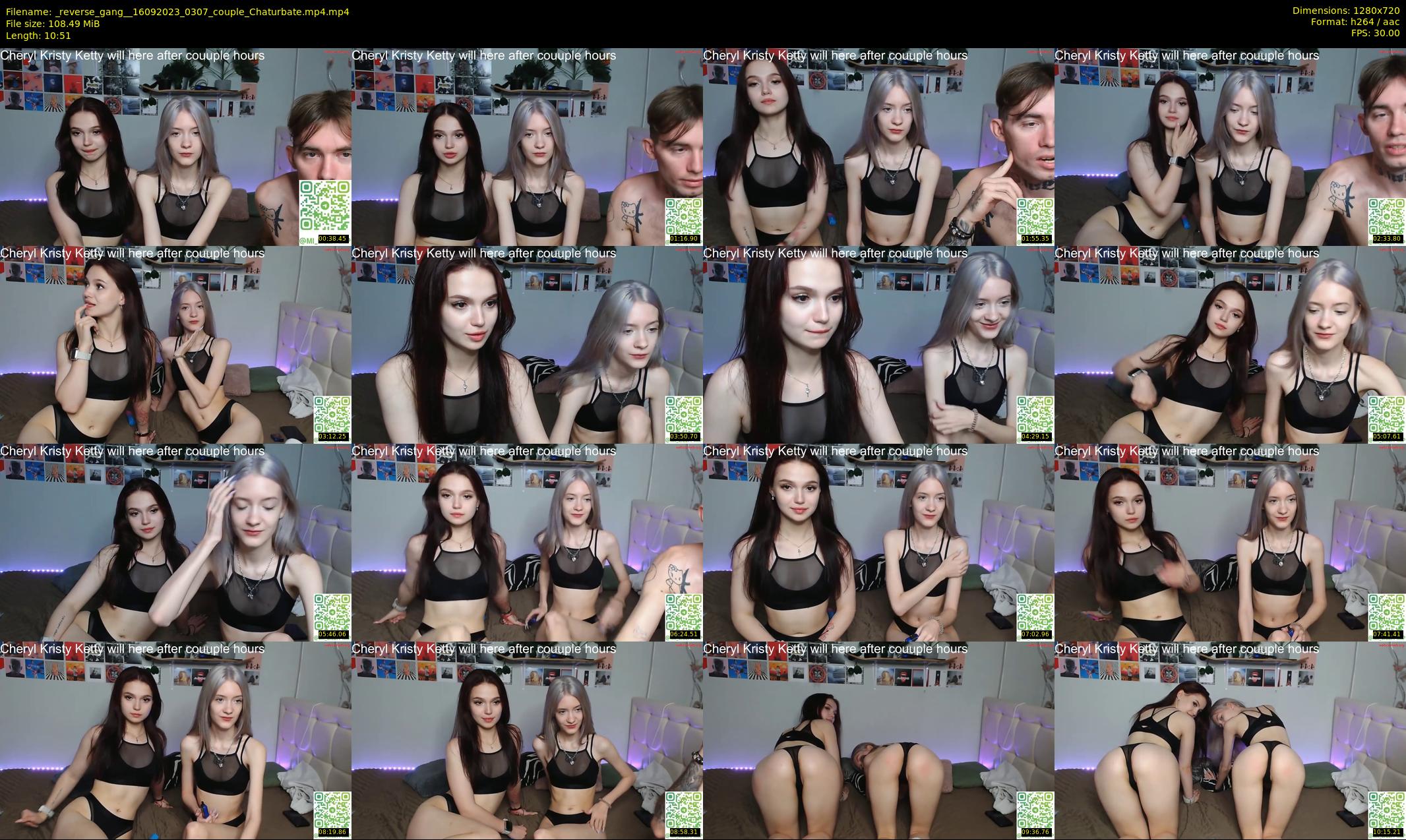 _reverse_gang_ — 11 minute Chaturbate couple cam show recording, 720p, Sep 16, 2023