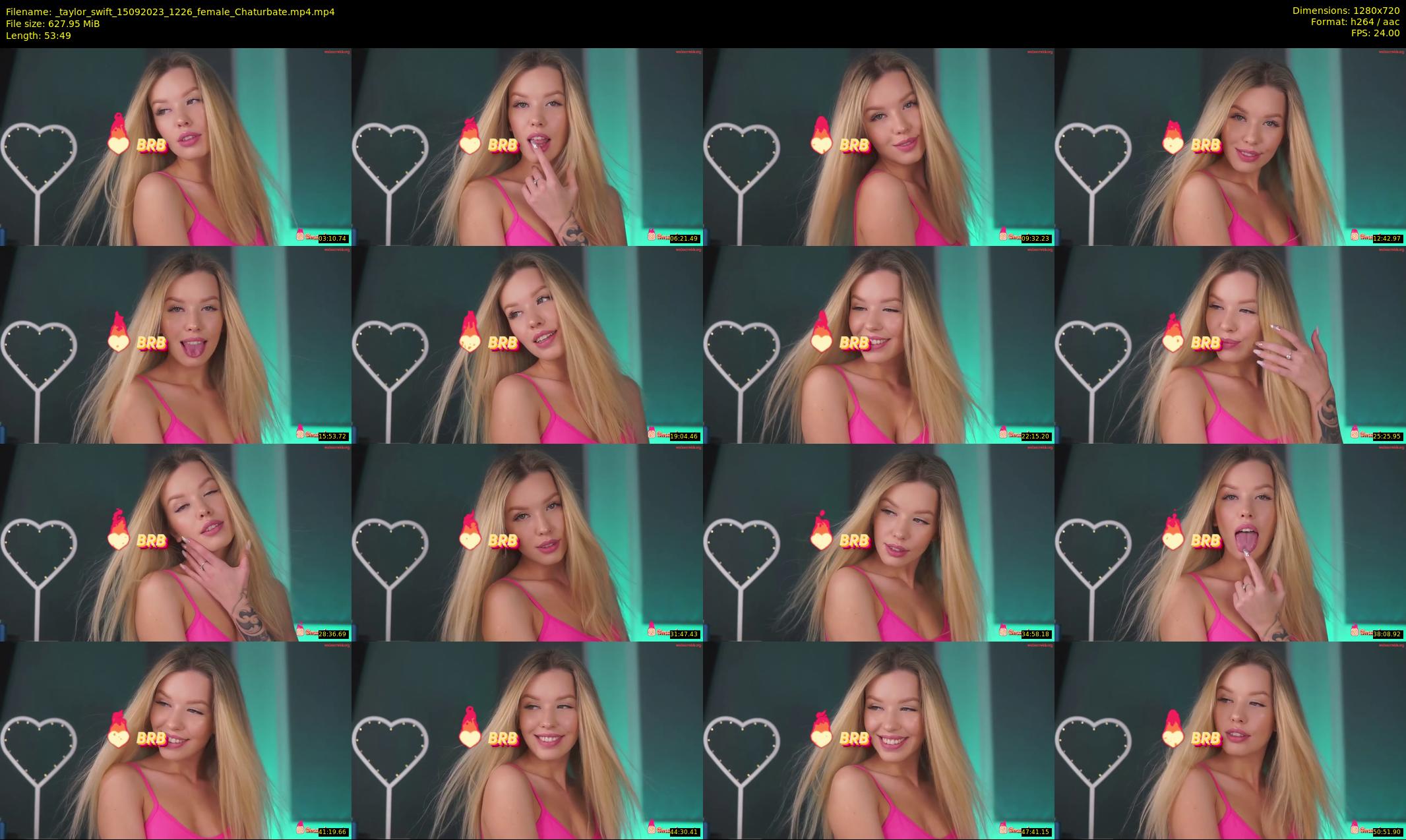 _taylor_swift — 54 minute Chaturbate female cam show recording, 720p, Sep 15, 2023