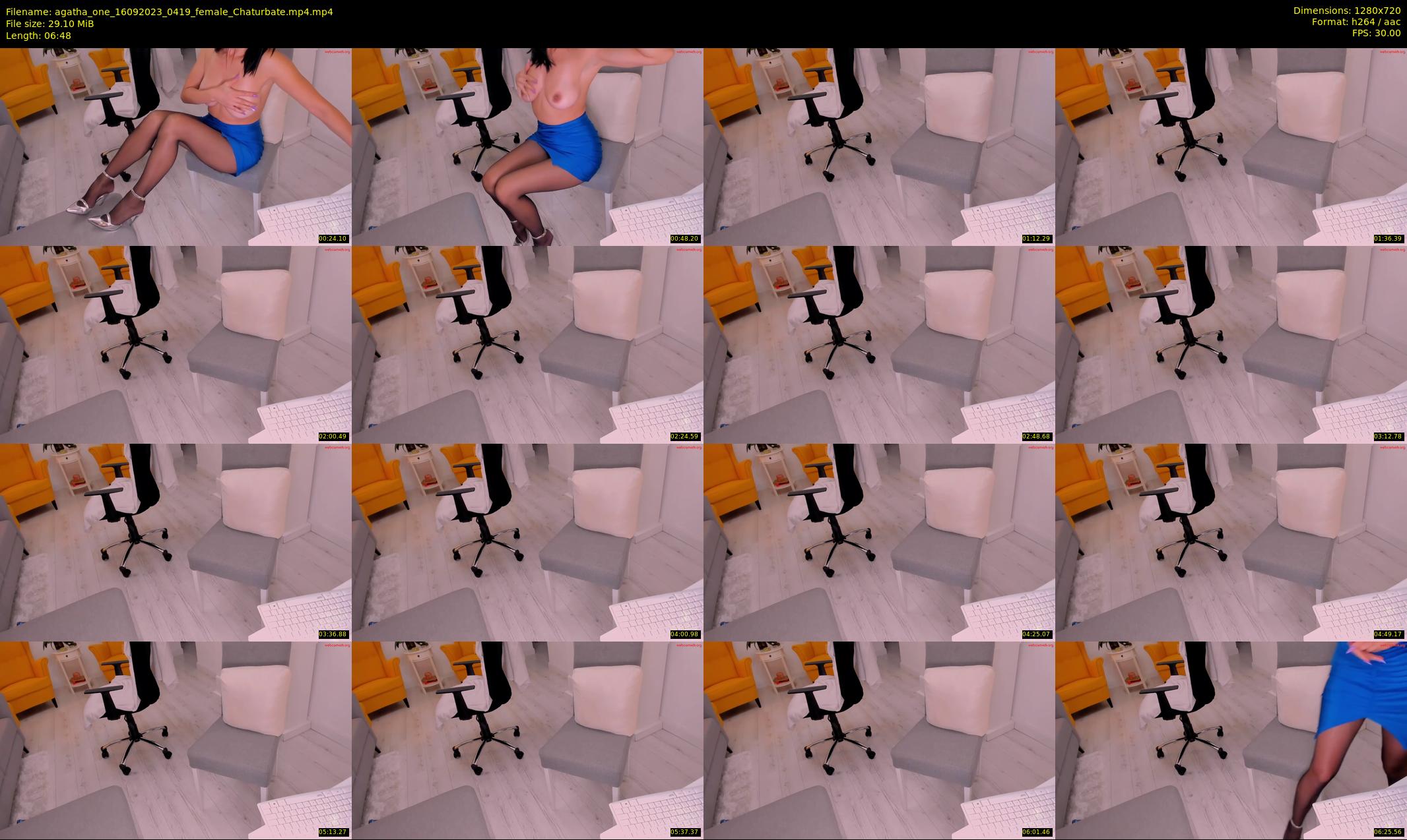 agatha_one — 7 minute Chaturbate female cam show recording, 720p, Sep 16, 2023