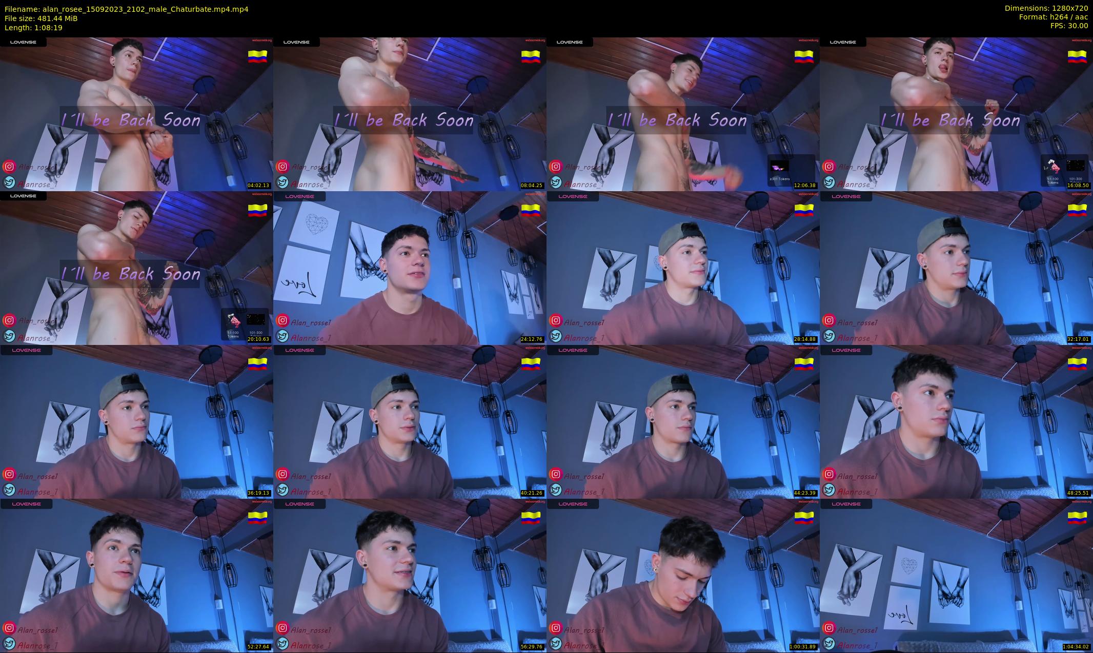 alan_rosee — 69 minute Chaturbate male cam show recording, 720p, Sep 15, 2023