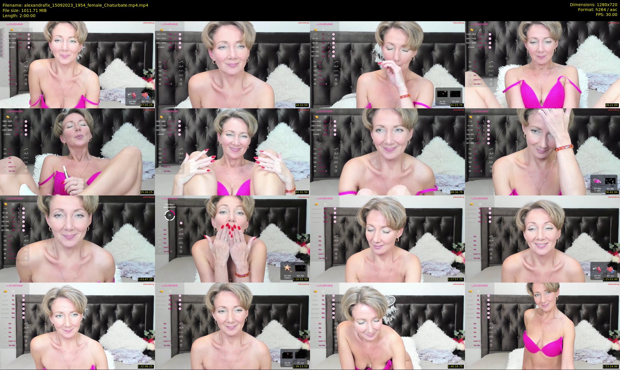 alexandrafix — 120 minute Chaturbate female cam show recording, 720p, Sep 15, 2023
