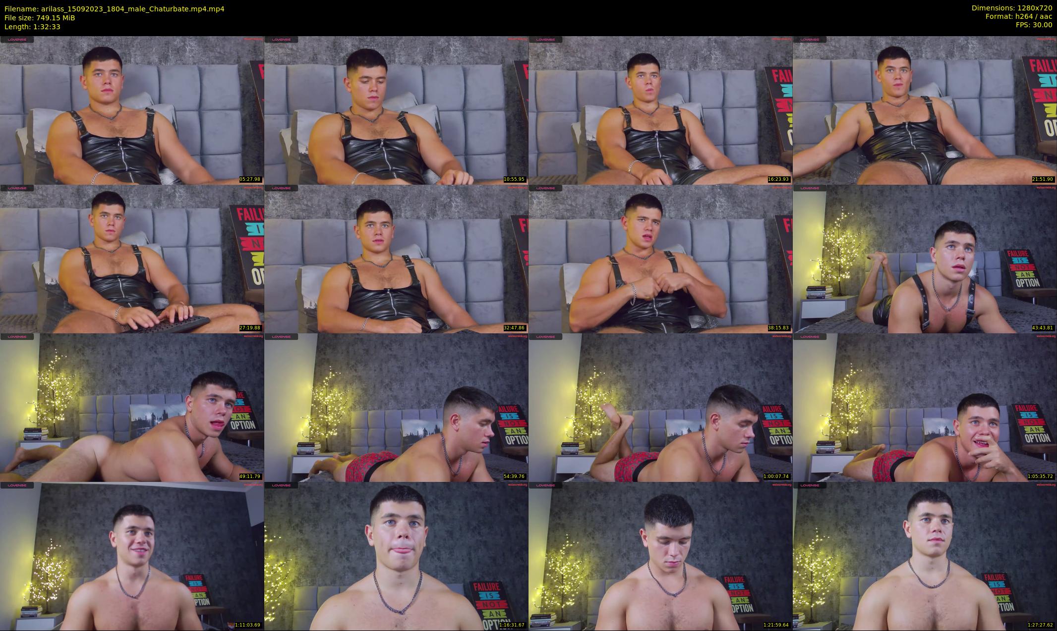 arilass — 93 minute Chaturbate male cam show recording, 720p, Sep 15, 2023