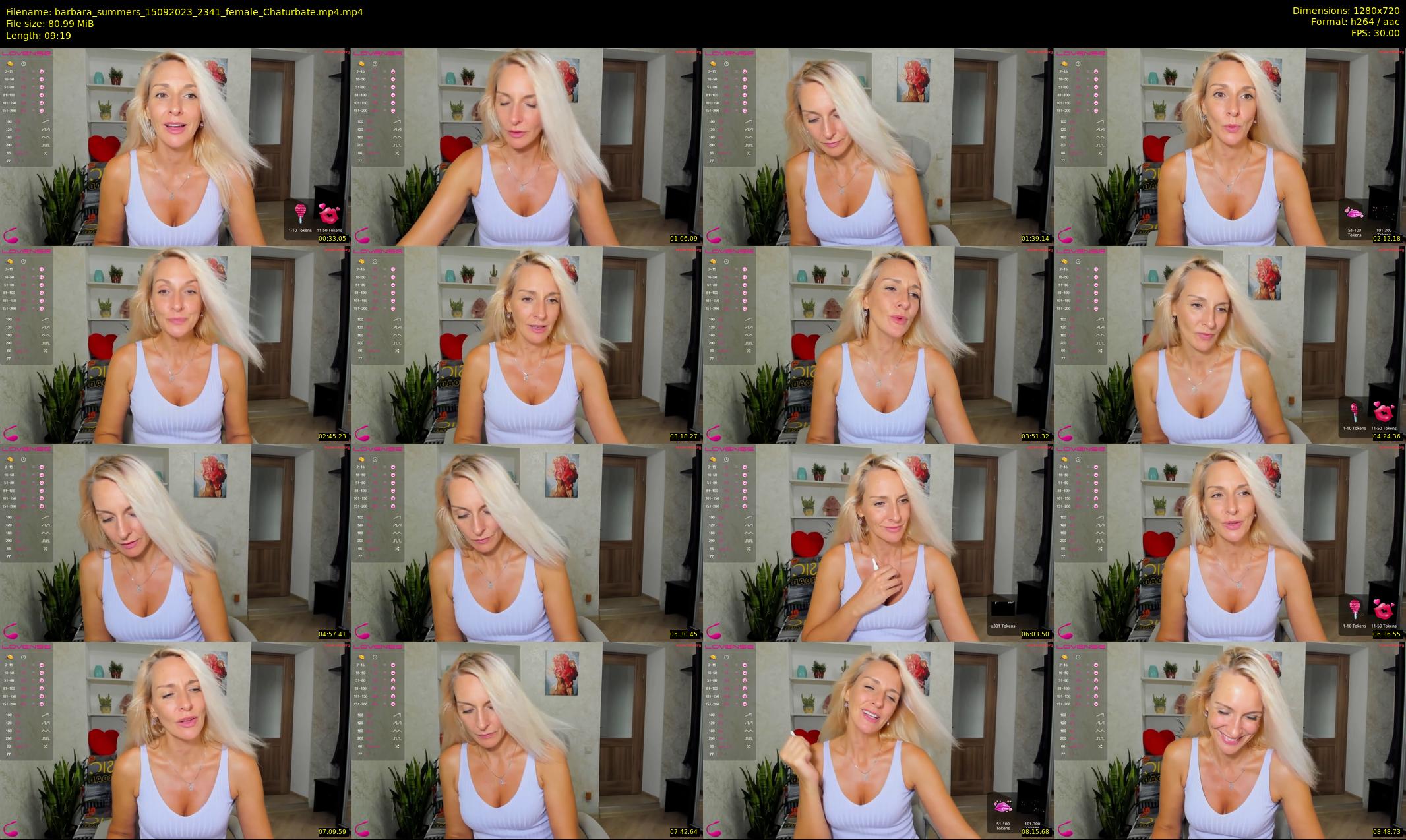 barbara_summers — 10 minute Chaturbate female cam show recording, 720p, Sep 15, 2023