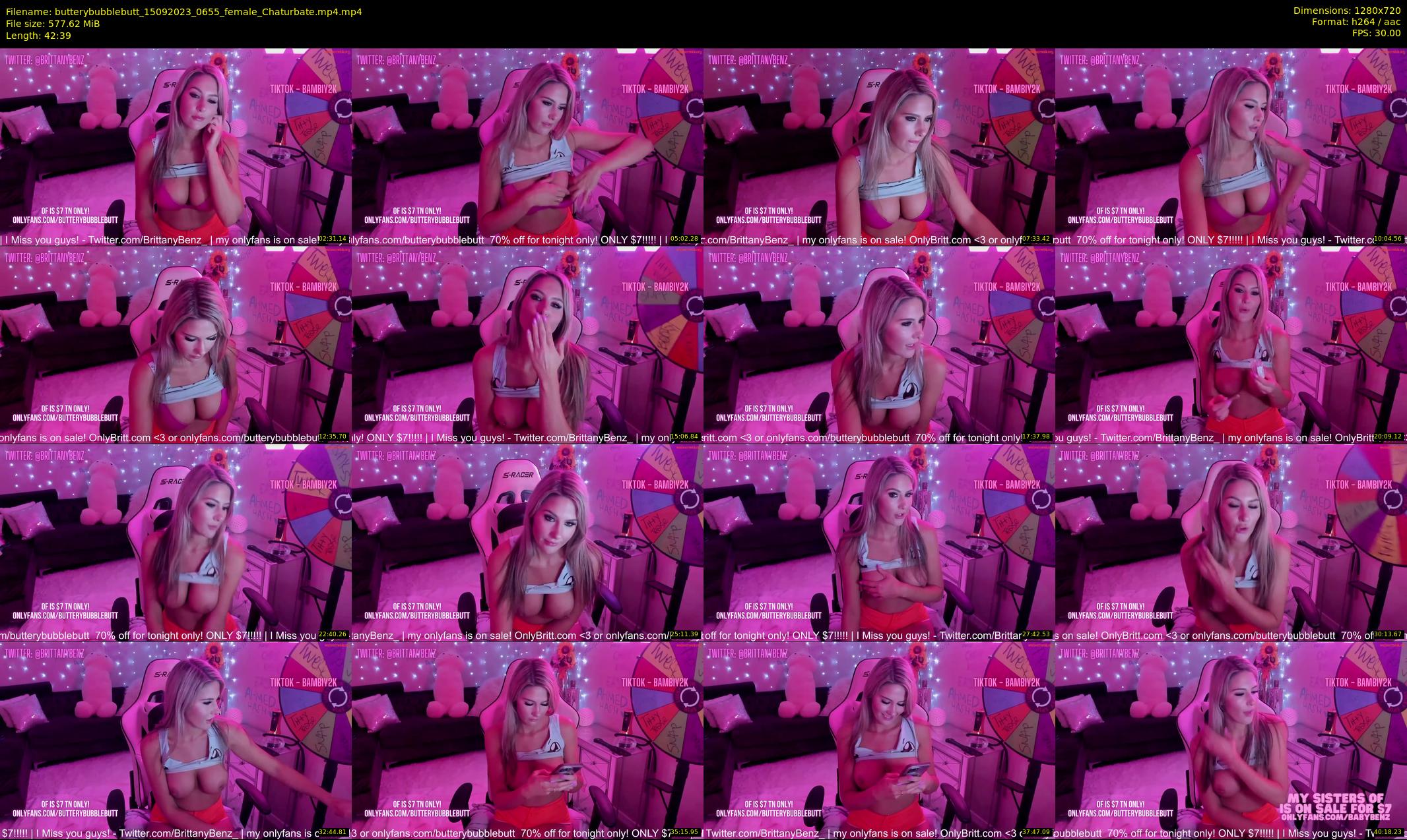 butterybubblebutt — 43 minute Chaturbate couple cam show recording, 720p, Sep 15, 2023