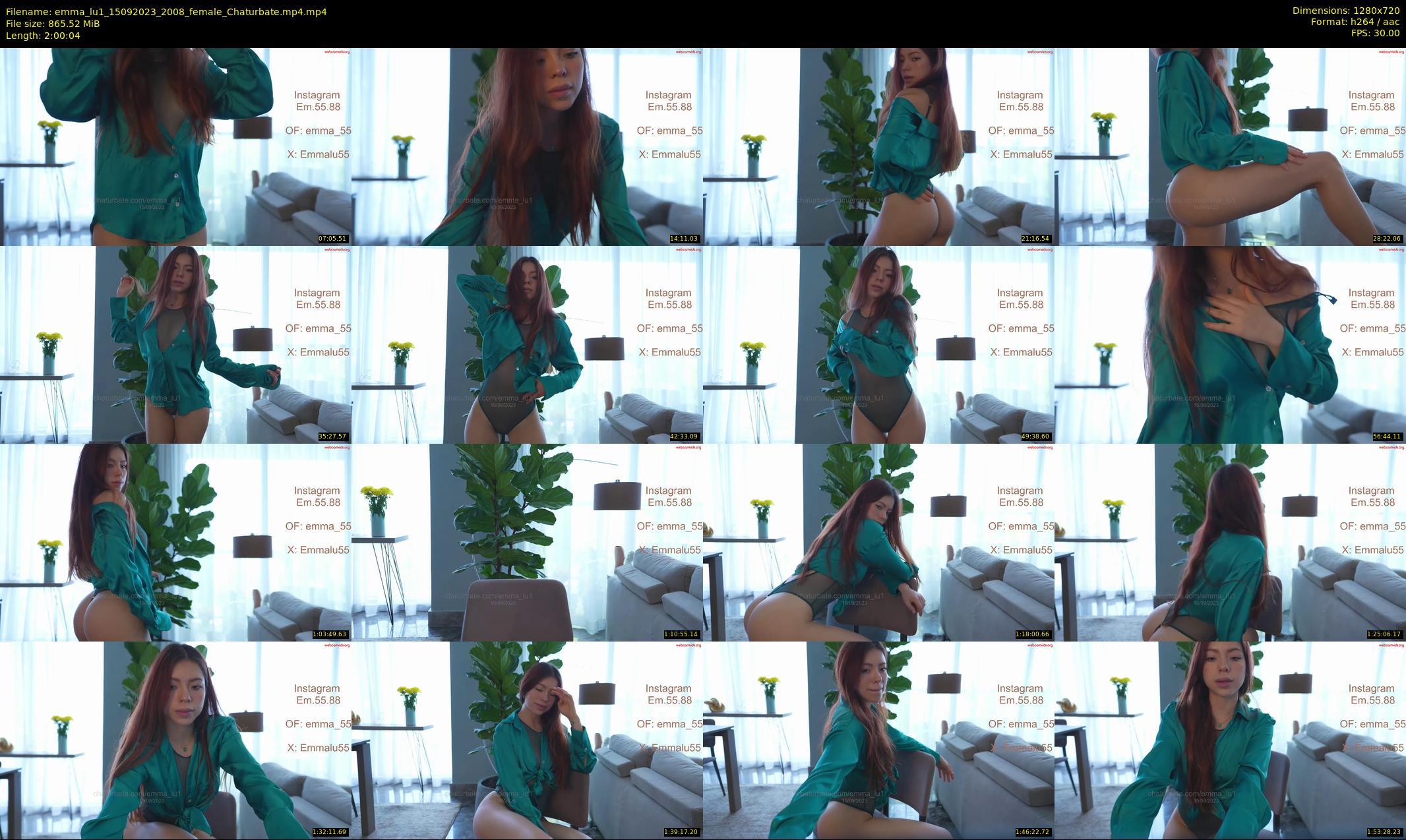 emma_lu1 — 121 minute Chaturbate female cam show recording, 720p, Sep 15, 2023