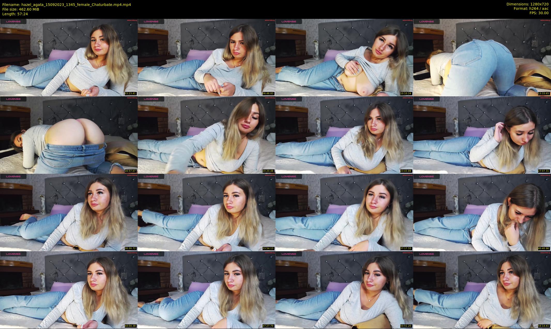 hazel_agata — 58 minute Chaturbate female cam show recording, 720p, Sep 15, 2023