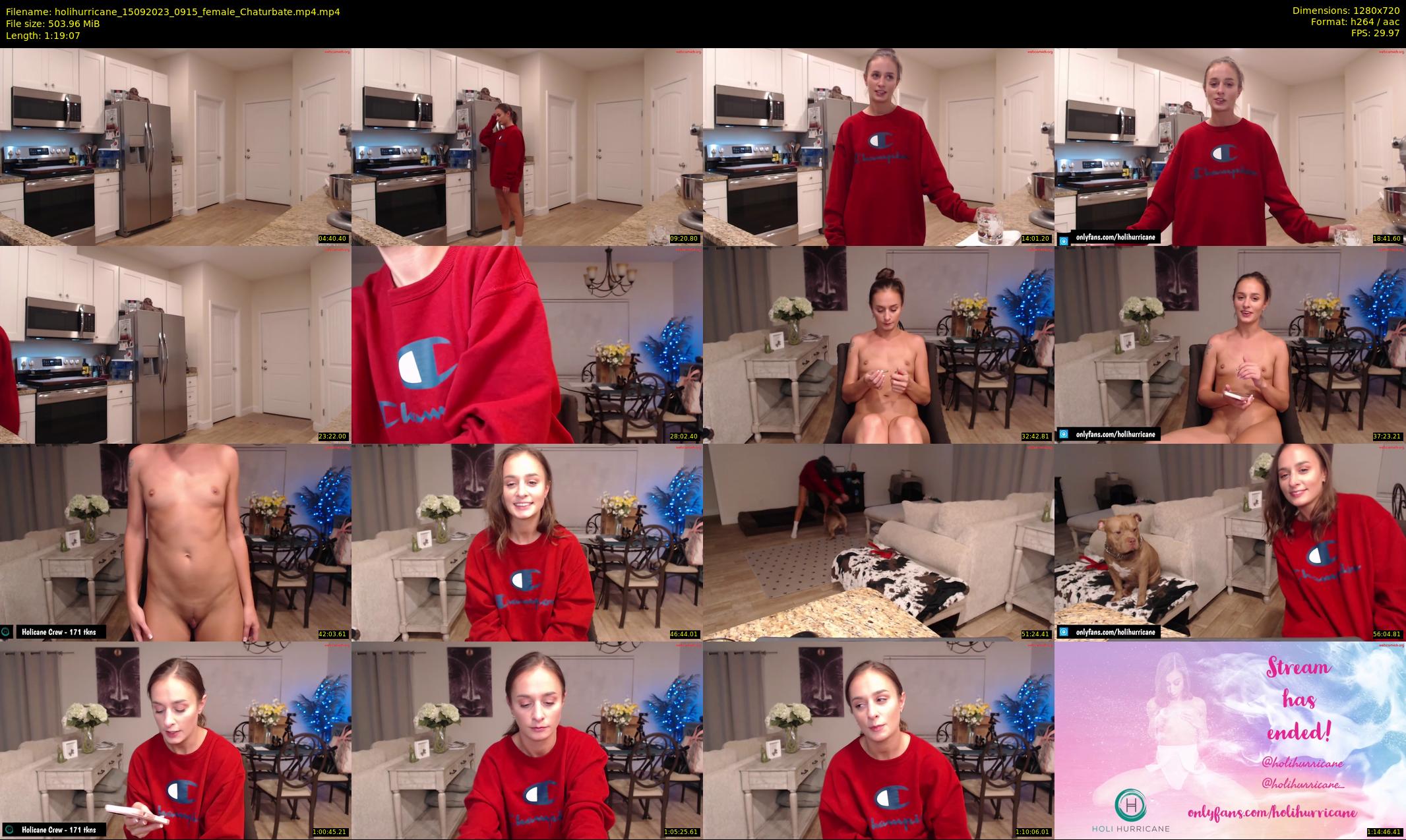 holihurricane — 80 minute Chaturbate female cam show recording, 720p, Sep 15, 2023