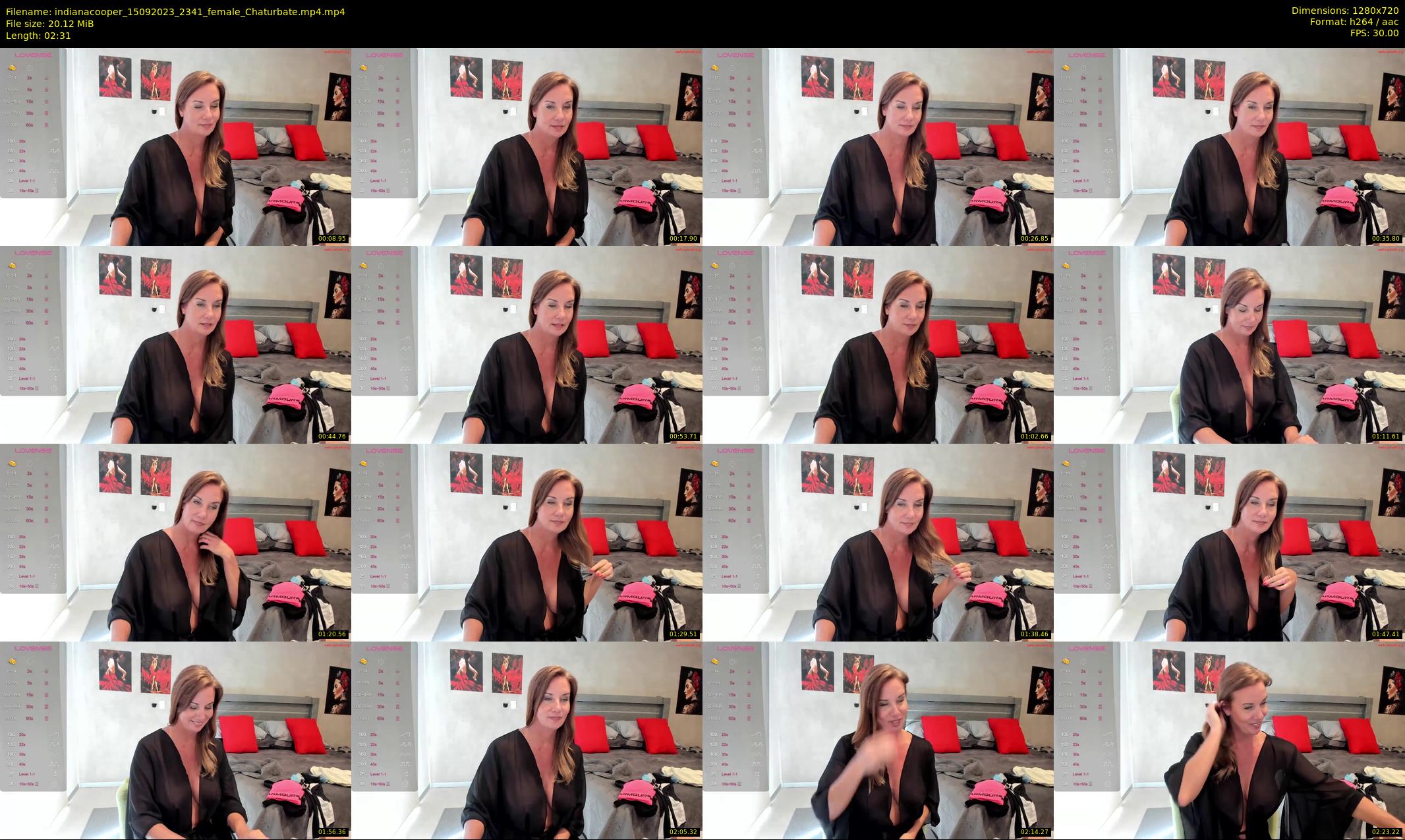 indianacooper — 3 minute Chaturbate female cam show recording, 720p, Sep 15, 2023