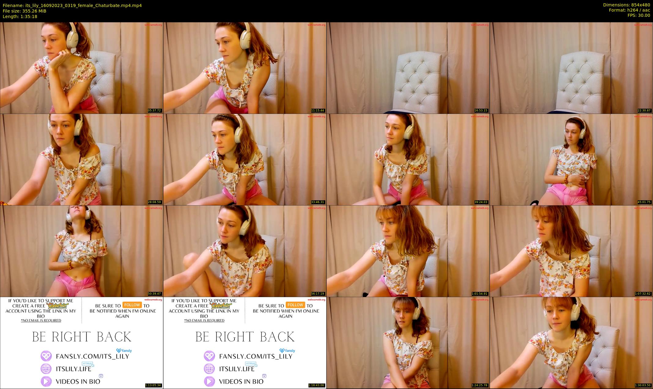 its_lily — 96 minute Chaturbate female cam show recording, 480p, Sep 16, 2023