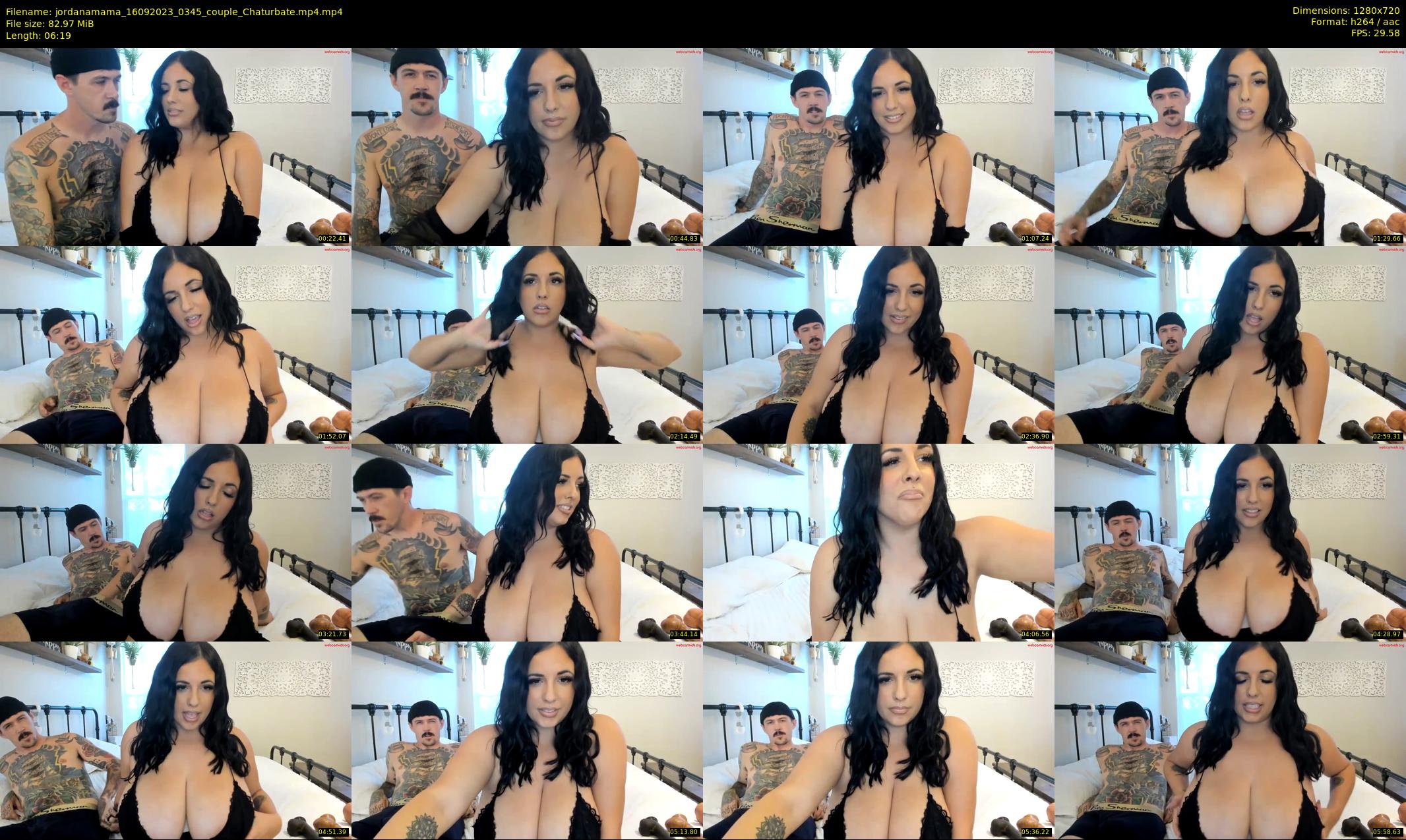jordanamama — 7 minute Chaturbate couple cam show recording, 720p, Sep 16, 2023