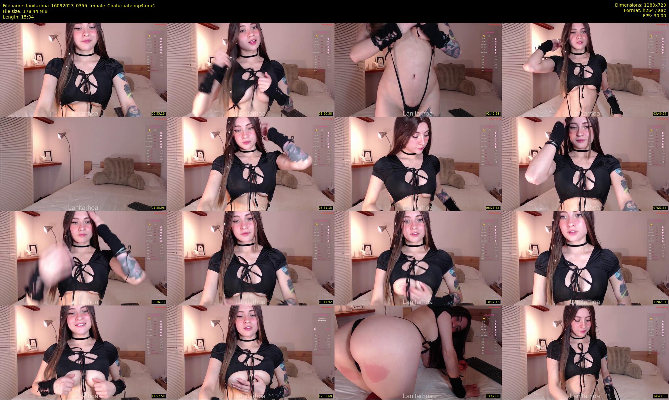 lanitarhoa — 16 minute Chaturbate female cam show recording, 720p, Sep 16, 2023