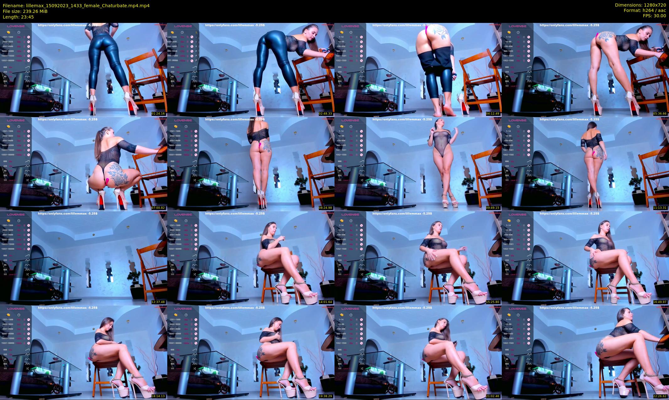 lillemax — 24 minute Chaturbate female cam show recording, 720p, Sep 15, 2023
