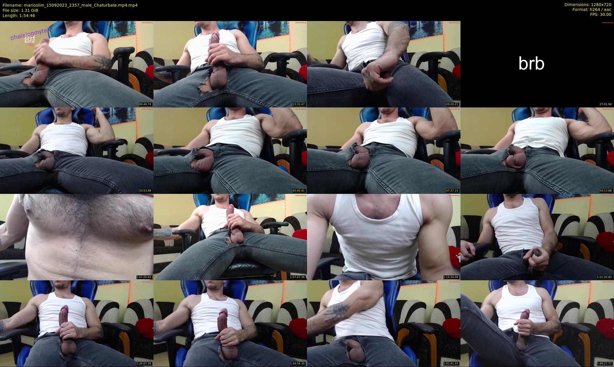 marioslim — 115 minute Chaturbate male cam show recording, 720p, Sep 15, 2023