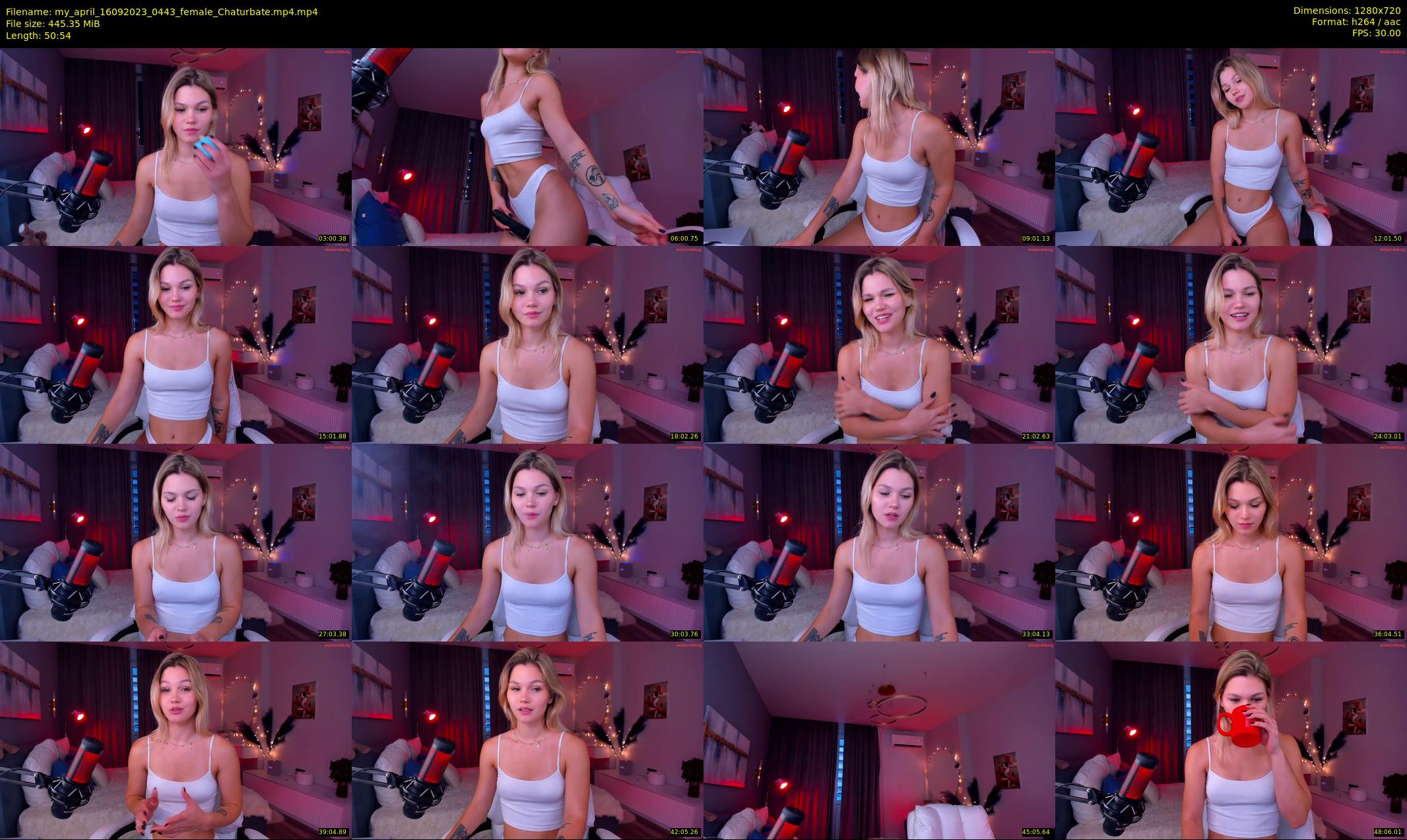 my_april — 51 minute Chaturbate female cam show recording, 720p, Sep 16, 2023