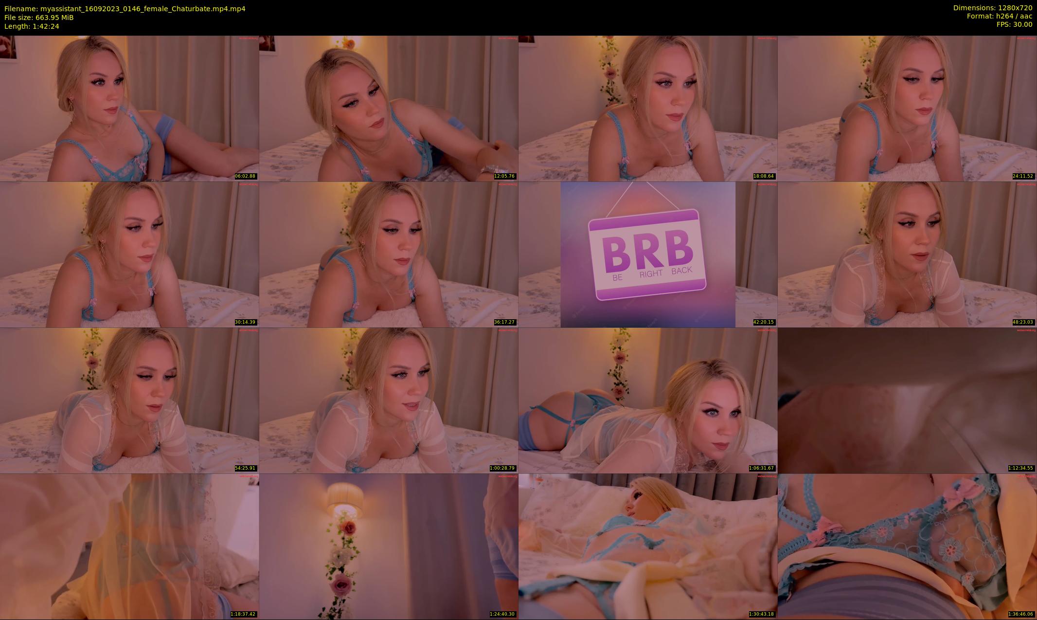 myassistant — 103 minute Chaturbate female cam show recording, 720p, Sep 16, 2023