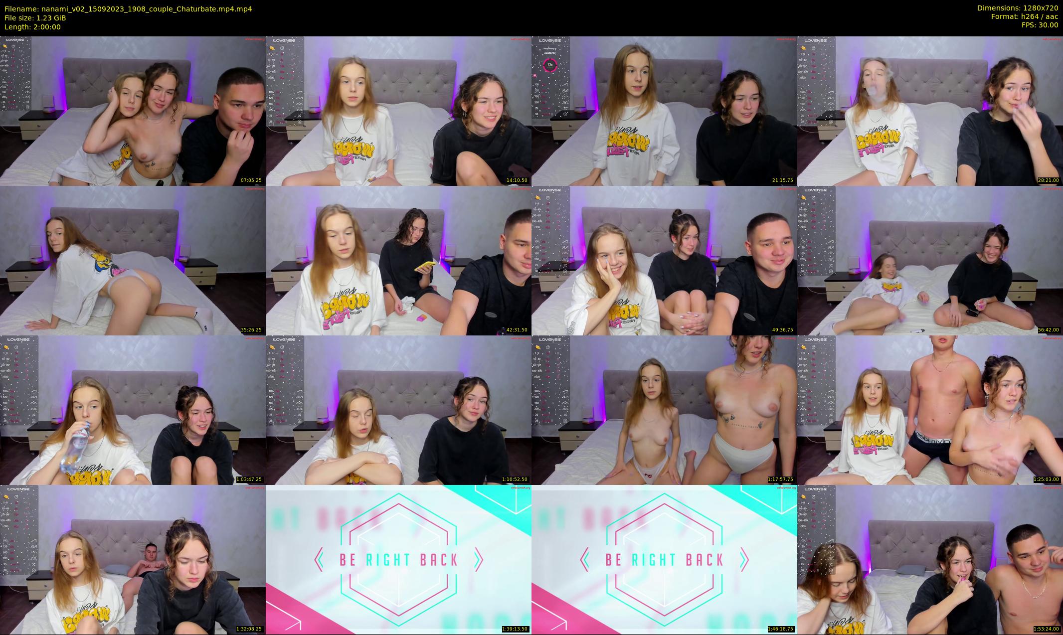 nanami_v02 — 120 minute Chaturbate couple cam show recording, 720p, Sep 15, 2023