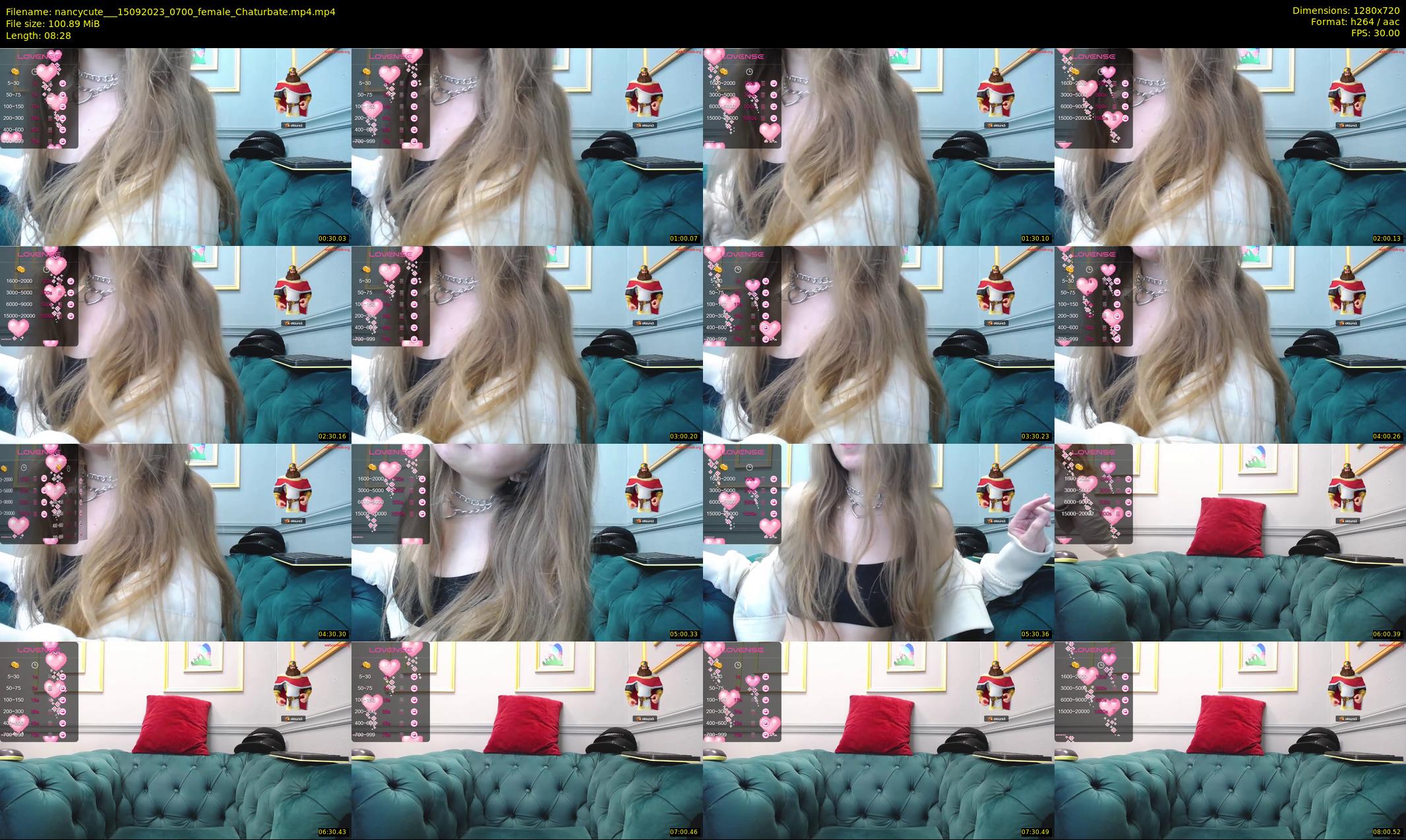 nancycute__ — 9 minute Chaturbate female cam show recording, 720p, Sep 15, 2023