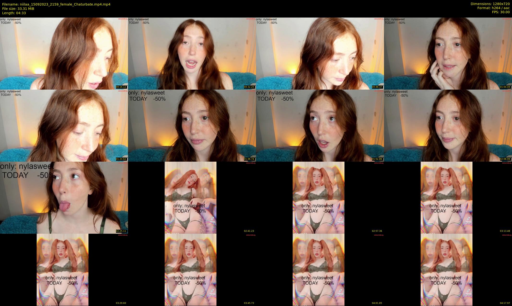 niilaa — 5 minute Chaturbate female cam show recording, 720p, Sep 15, 2023