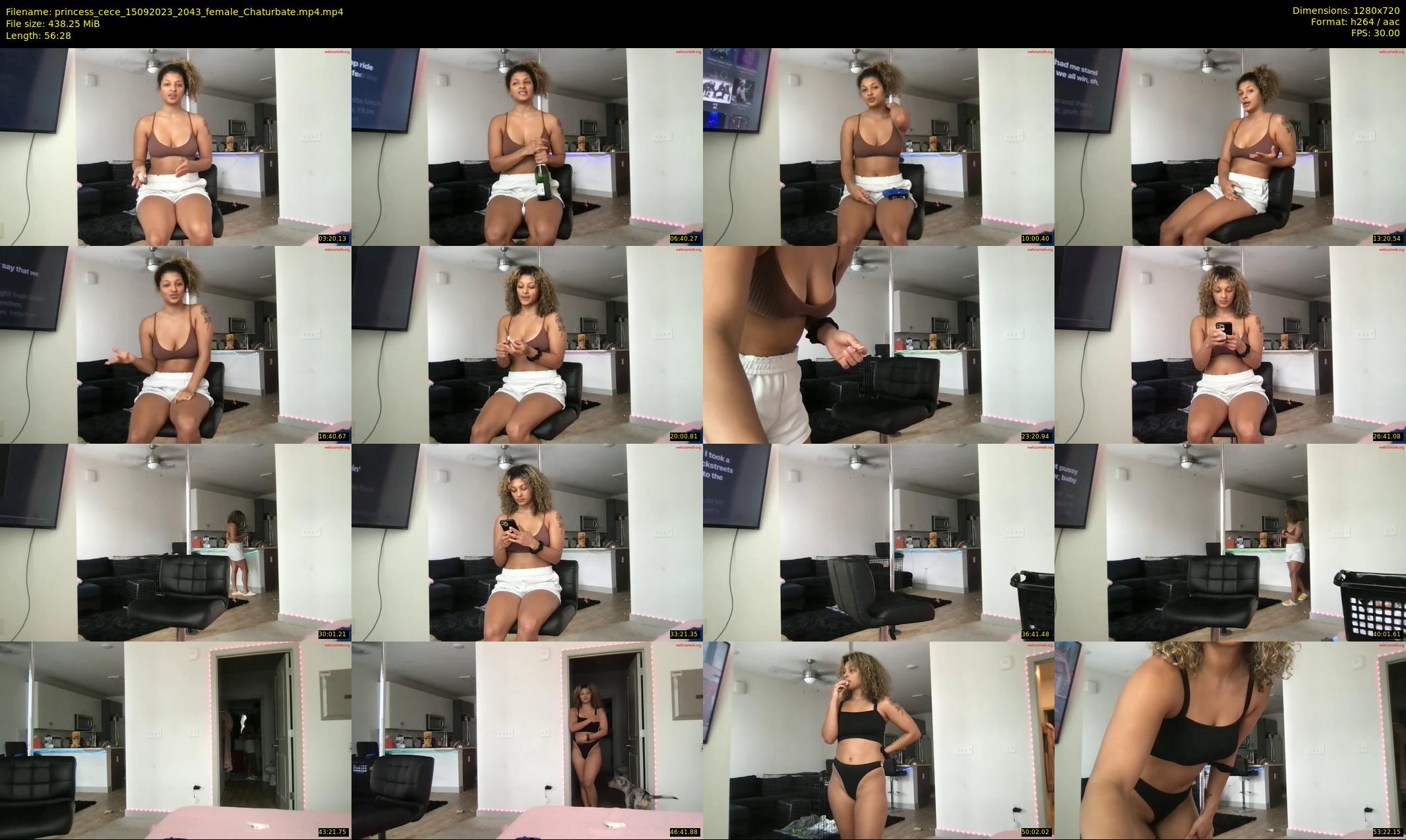 princess_cece — 57 minute Chaturbate female cam show recording, 720p, Sep 15, 2023