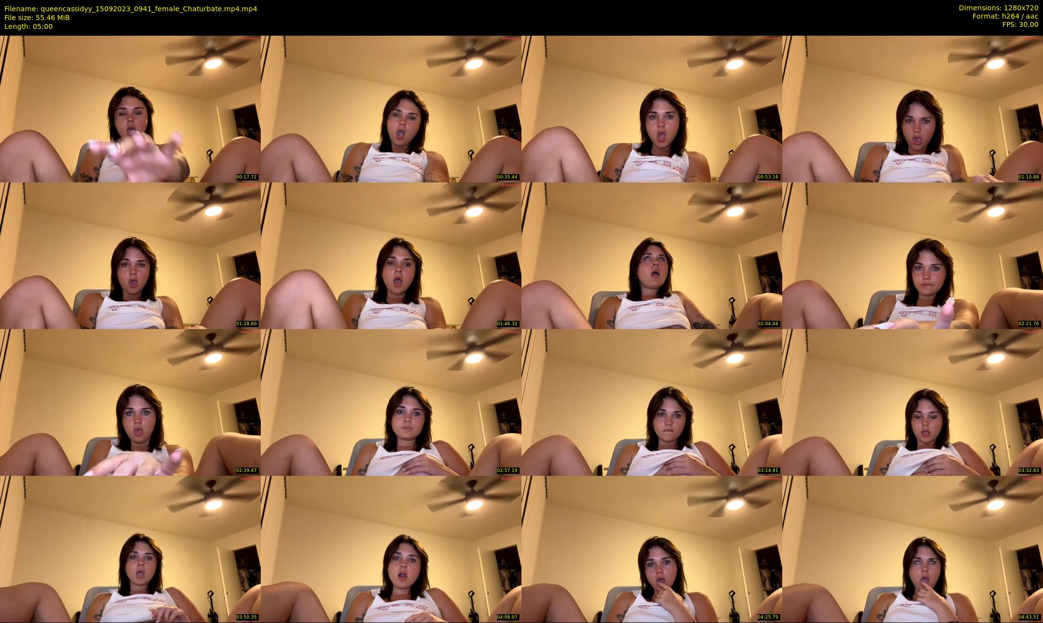 queencassidyy — 5 minute Chaturbate female cam show recording, 720p, Sep 15, 2023