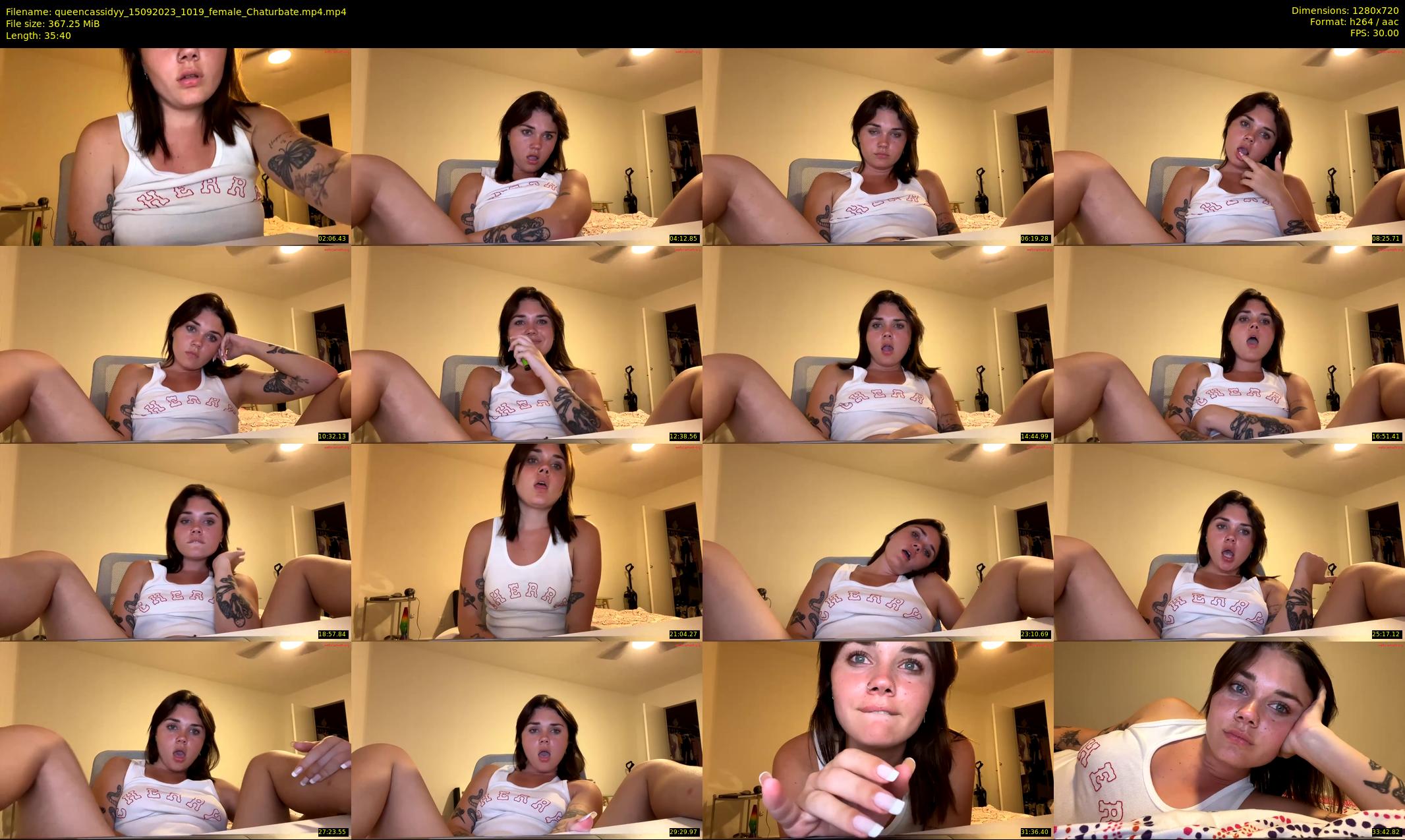 queencassidyy — 36 minute Chaturbate female cam show recording, 720p, Sep 15, 2023