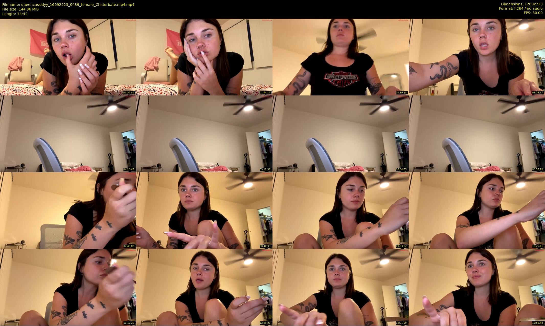queencassidyy — 15 minute Chaturbate female cam show recording, 720p, Sep 16, 2023