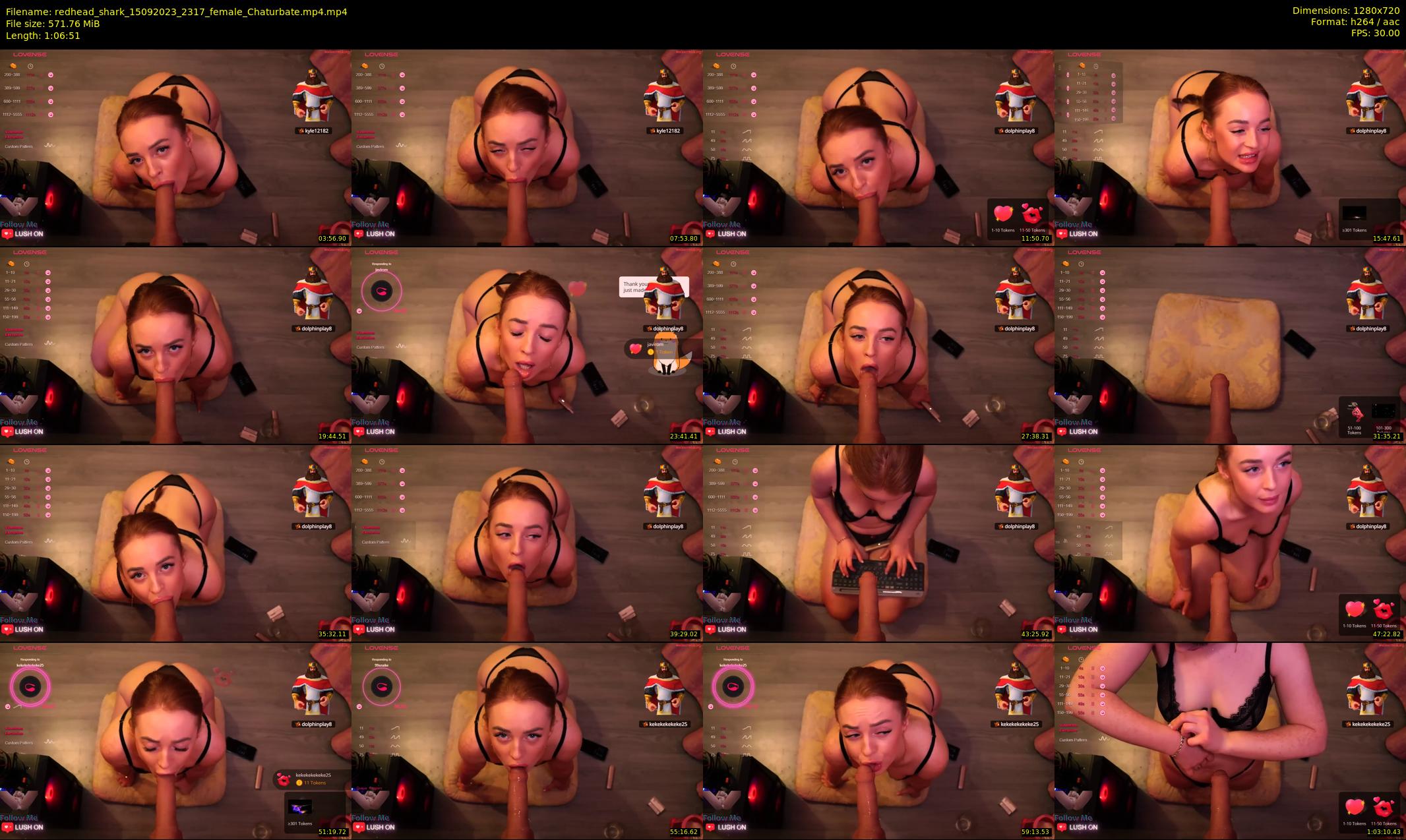 redhead_shark — 67 minute Chaturbate female cam show recording, 720p, Sep 15, 2023