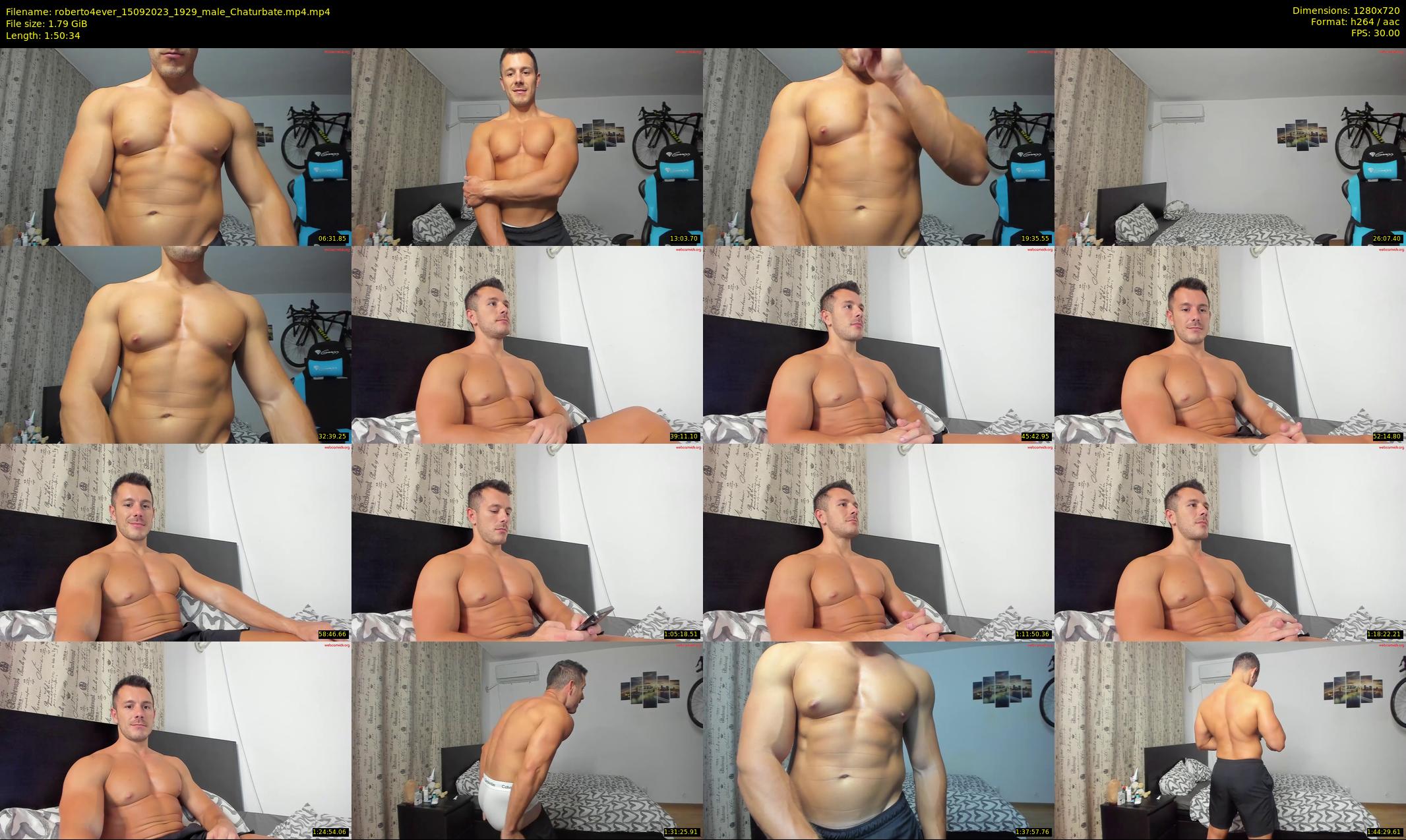 roberto4ever — 111 minute Chaturbate male cam show recording, 720p, Sep 15, 2023