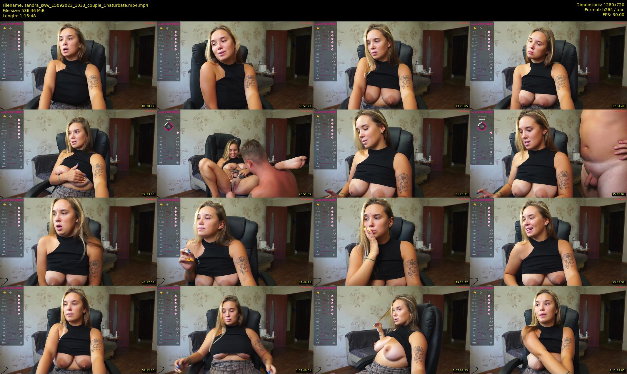 sandra_sww — 76 minute Chaturbate couple cam show recording, 720p, Sep 15, 2023