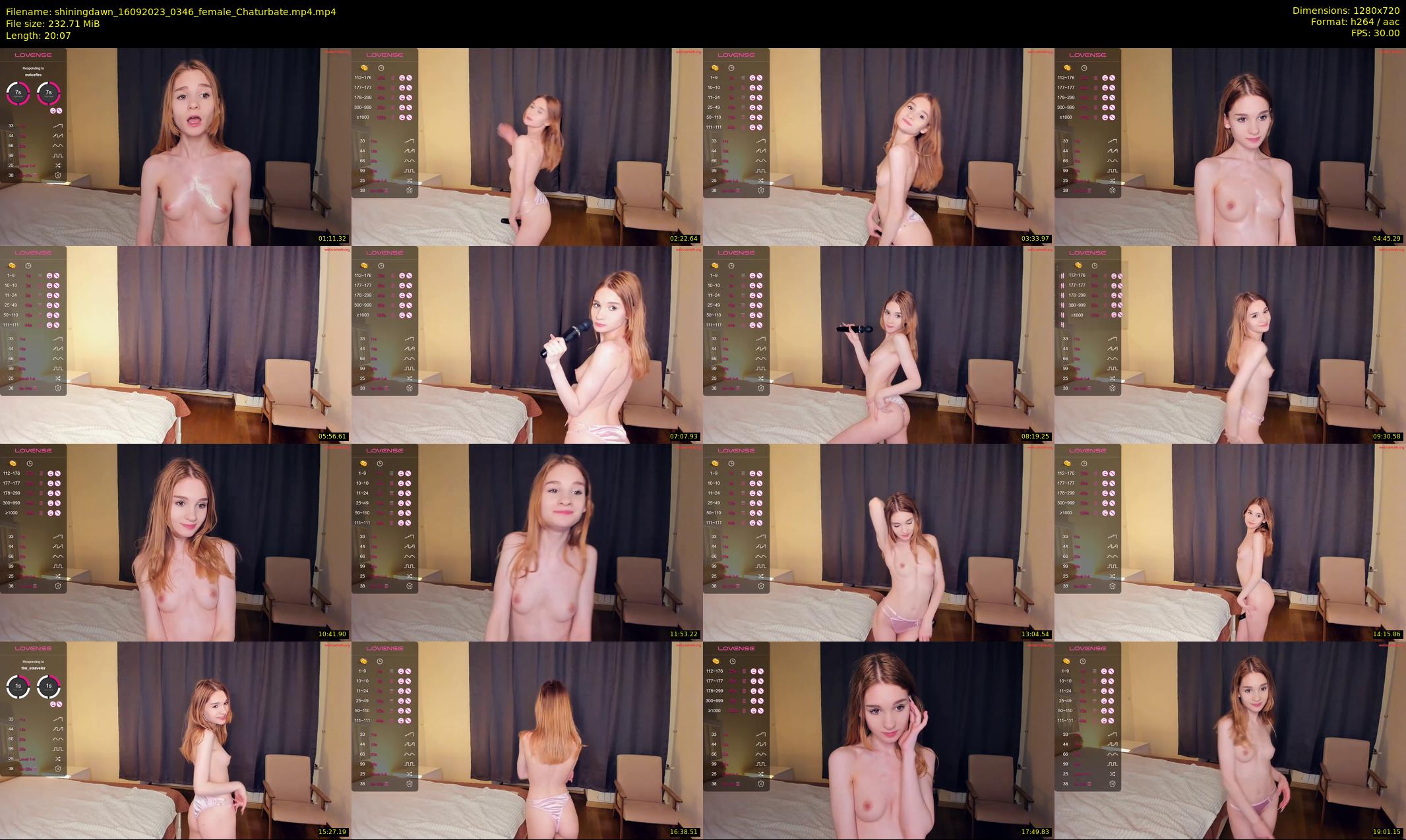 shiningdawn — 21 minute Chaturbate female cam show recording, 720p, Sep 16, 2023