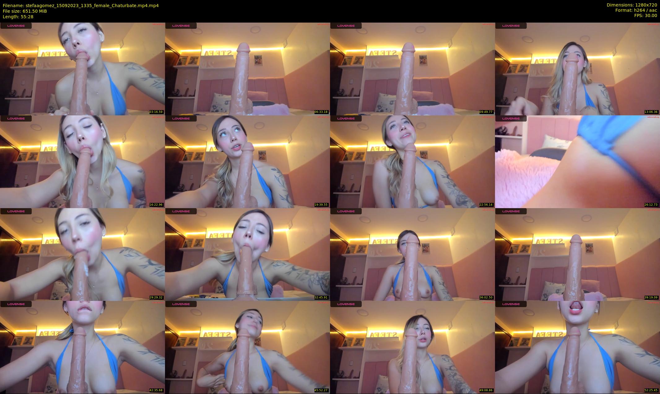 stefaagomez — 56 minute Chaturbate female cam show recording, 720p, Sep 15, 2023