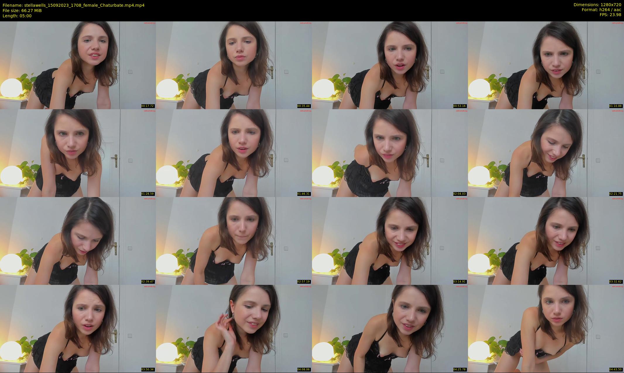 stellawells — 5 minute Chaturbate female cam show recording, 720p, Sep 15, 2023