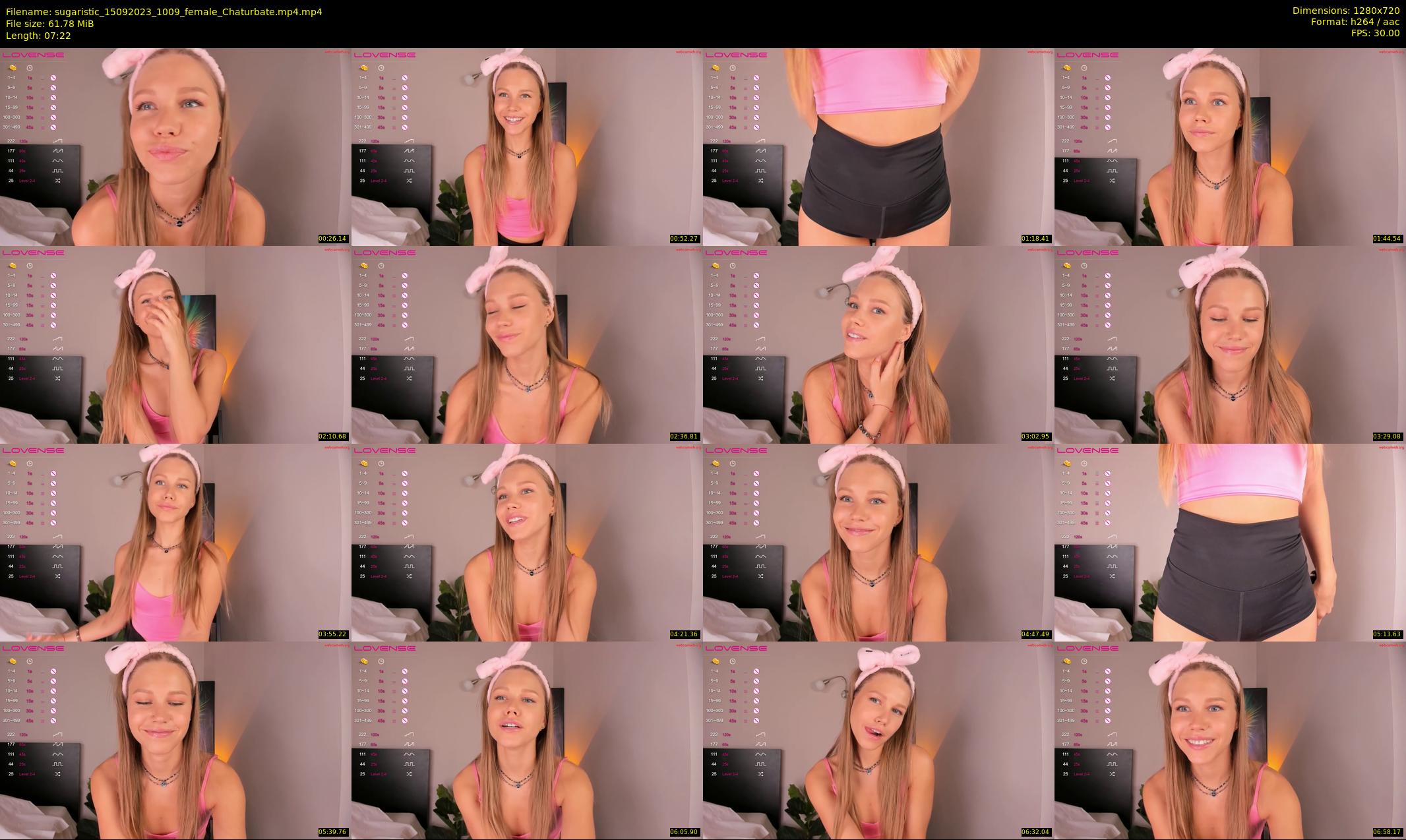 sugaristic — 8 minute Chaturbate female cam show recording, 720p, Sep 15, 2023