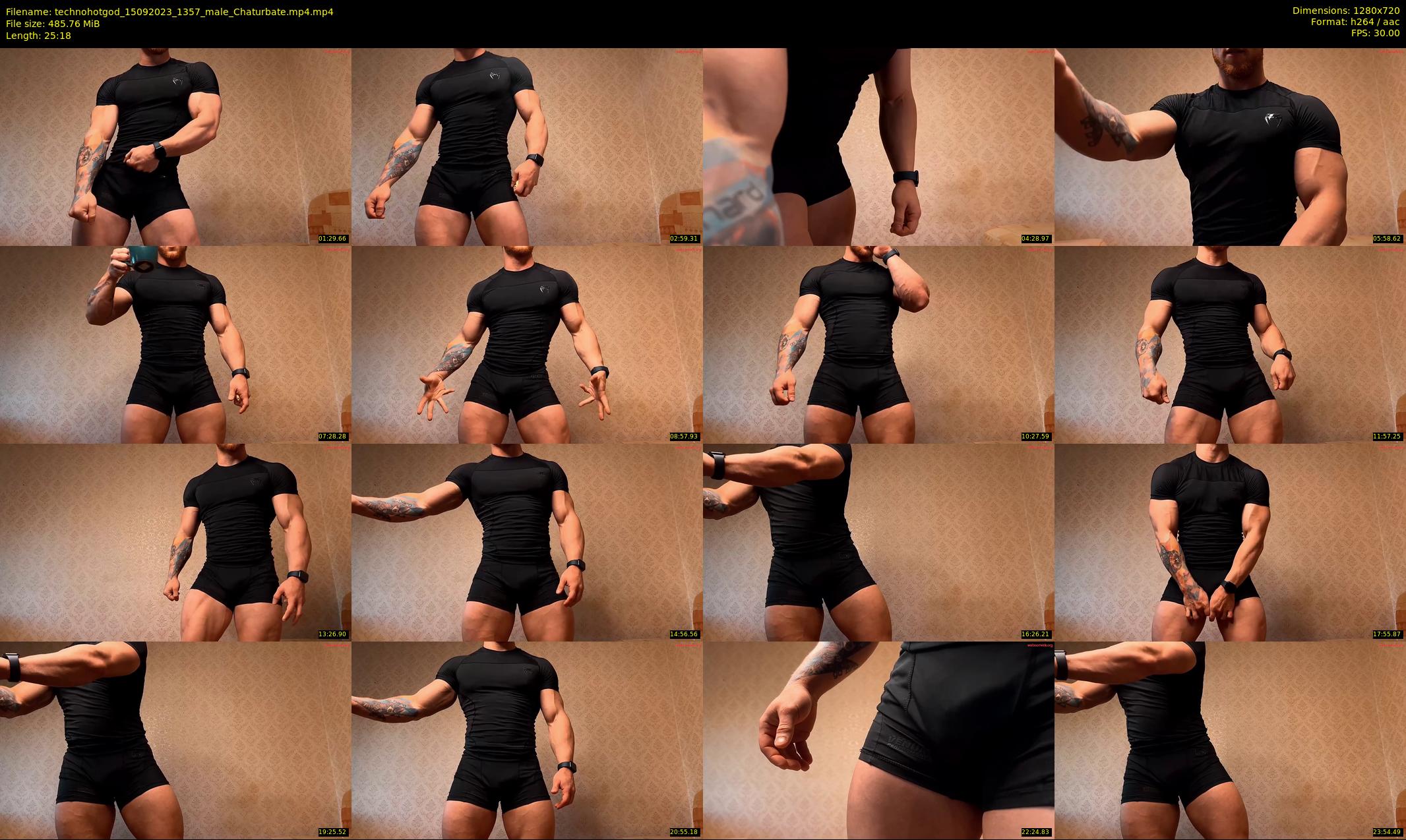 technohotgod — 26 minute Chaturbate male cam show recording, 720p, Sep 15, 2023