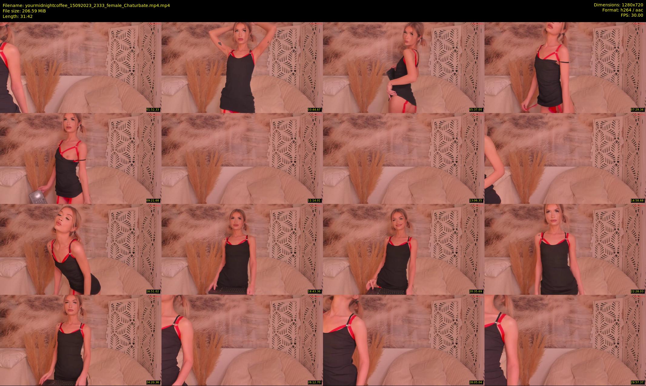 yourmidnightcoffee — 32 minute Chaturbate female cam show recording, 720p, Sep 15, 2023
