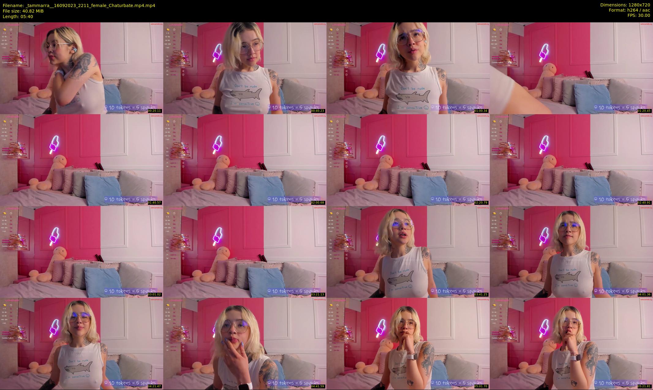 _tammarra_ — 6 minute Chaturbate female cam show recording, 720p, Sep 16, 2023