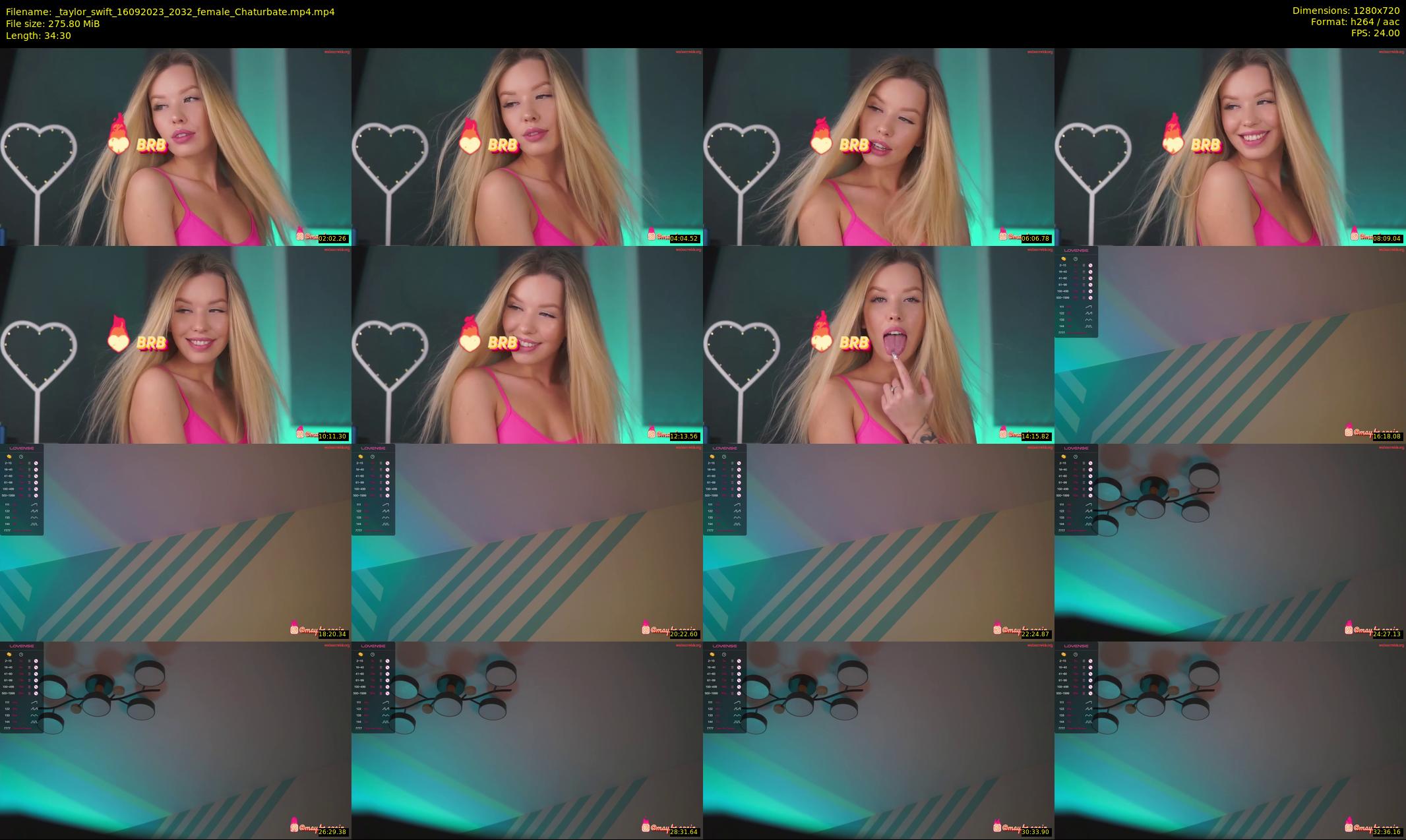 _taylor_swift — 35 minute Chaturbate female cam show recording, 720p, Sep 16, 2023