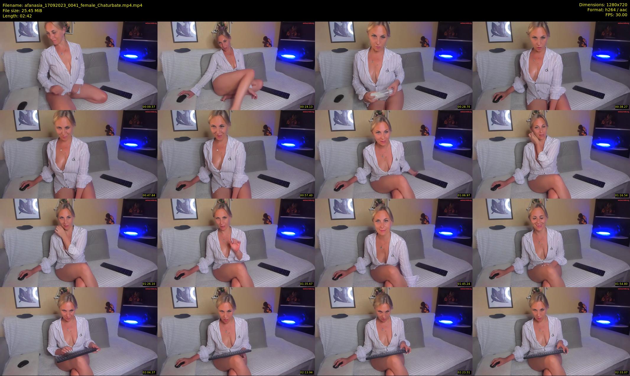 afanasia — 3 minute Chaturbate female cam show recording, 720p, Sep 17, 2023