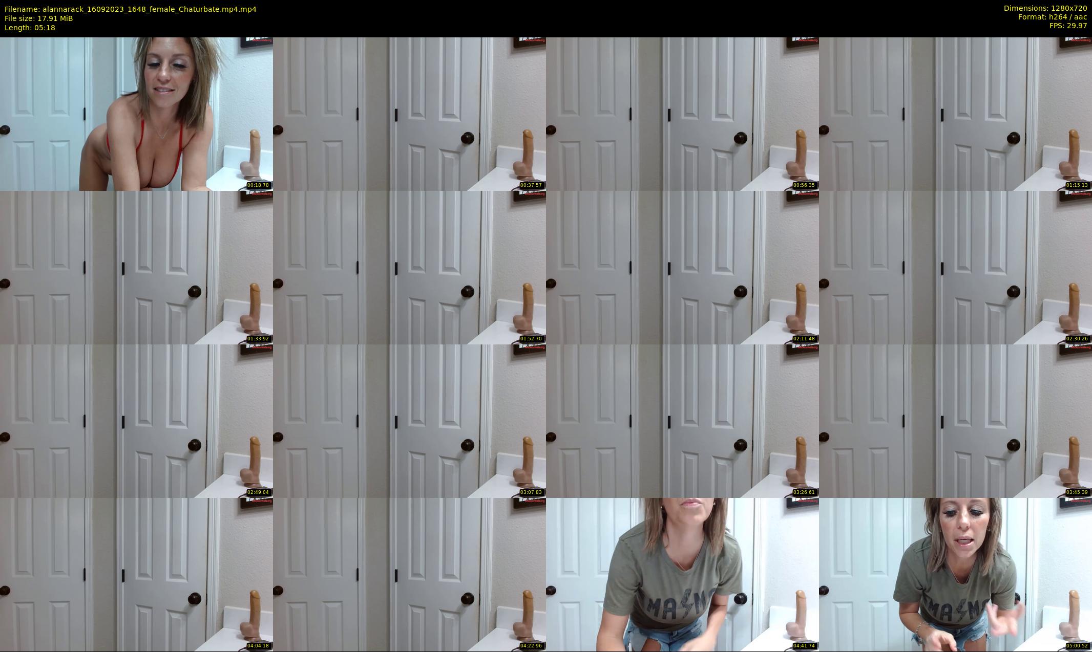 alannarack — 6 minute Chaturbate female cam show recording, 720p, Sep 16, 2023