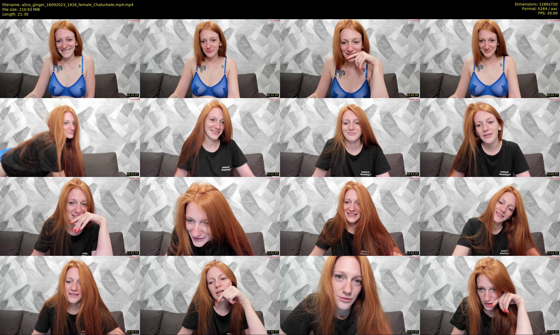 alice_ginger — 22 minute Chaturbate female cam show recording, 720p, Sep 16, 2023