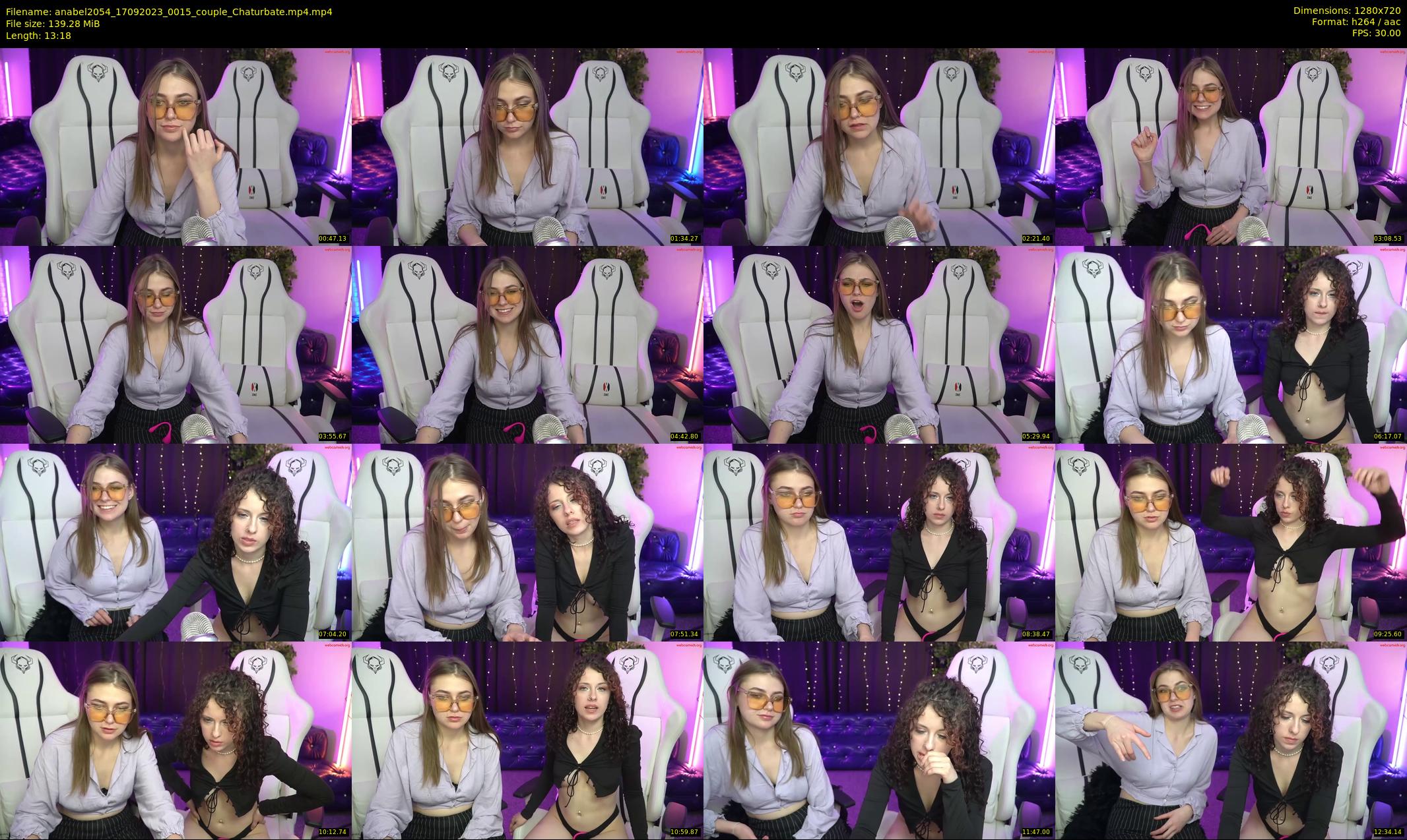 anabel2054 — 14 minute Chaturbate female cam show recording, 720p, Sep 17, 2023