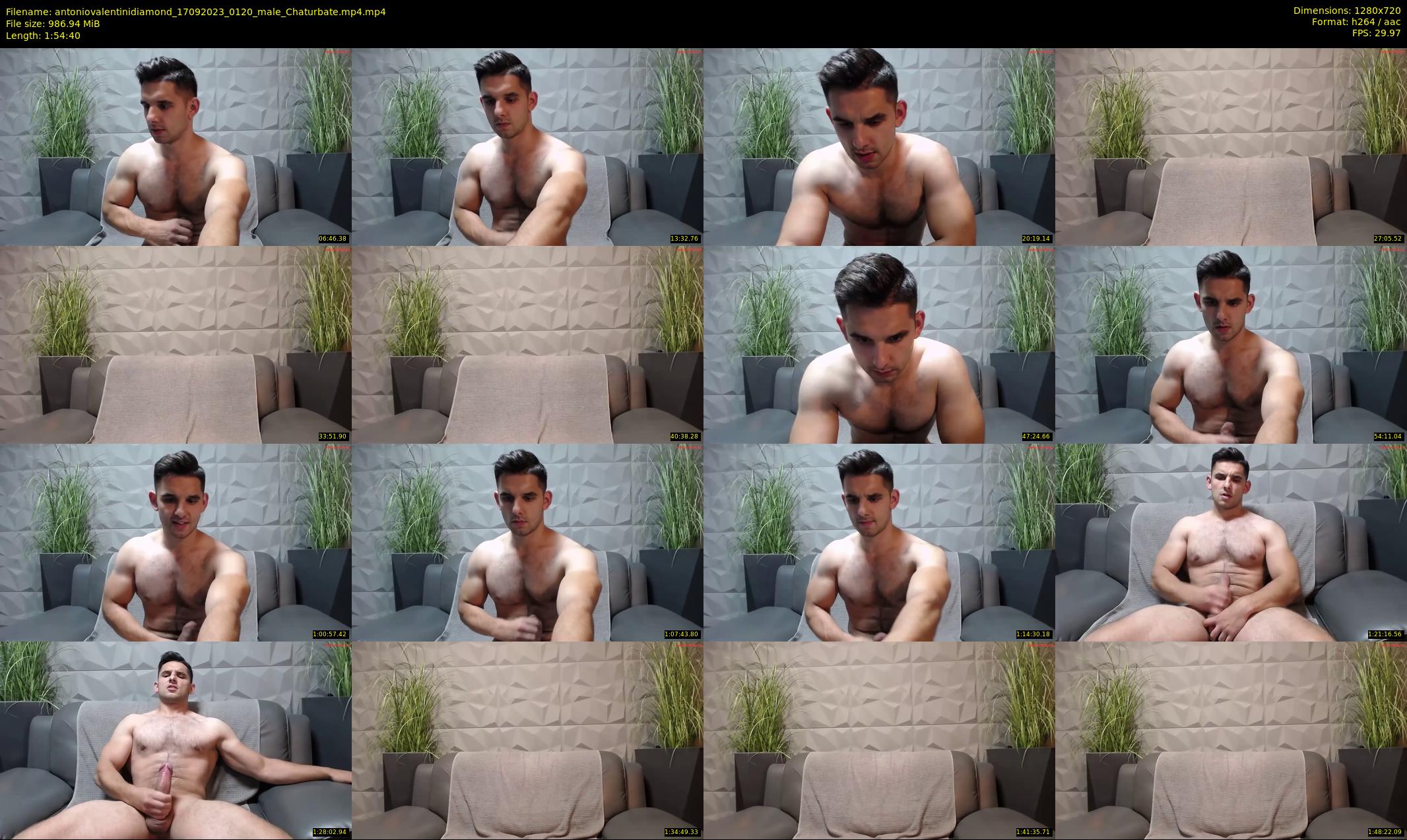 antoniovalentinidiamond — 115 minute Chaturbate male cam show recording, 720p, Sep 17, 2023