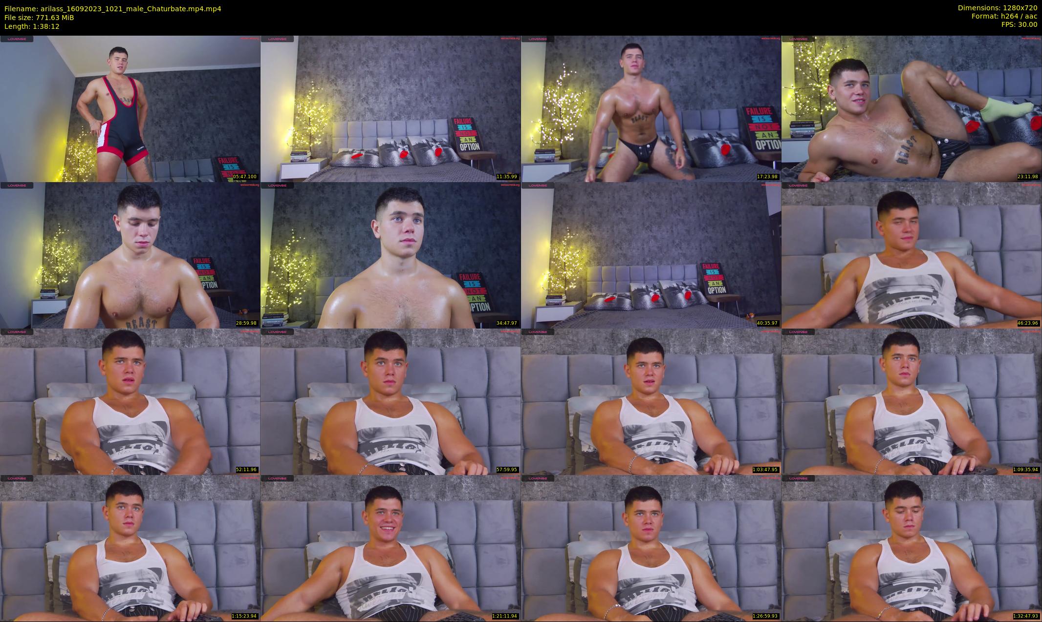 arilass — 99 minute Chaturbate male cam show recording, 720p, Sep 16, 2023