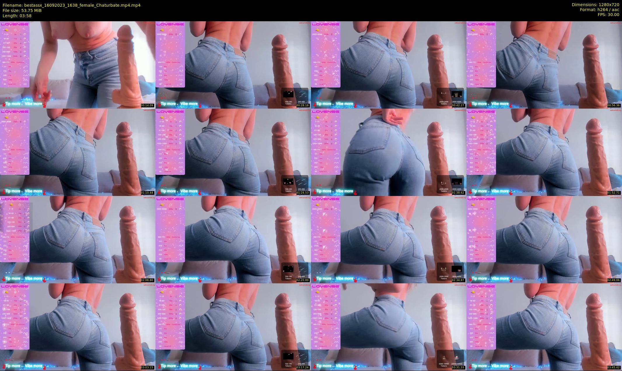 bestassx — 4 minute Chaturbate female cam show recording, 720p, Sep 16, 2023