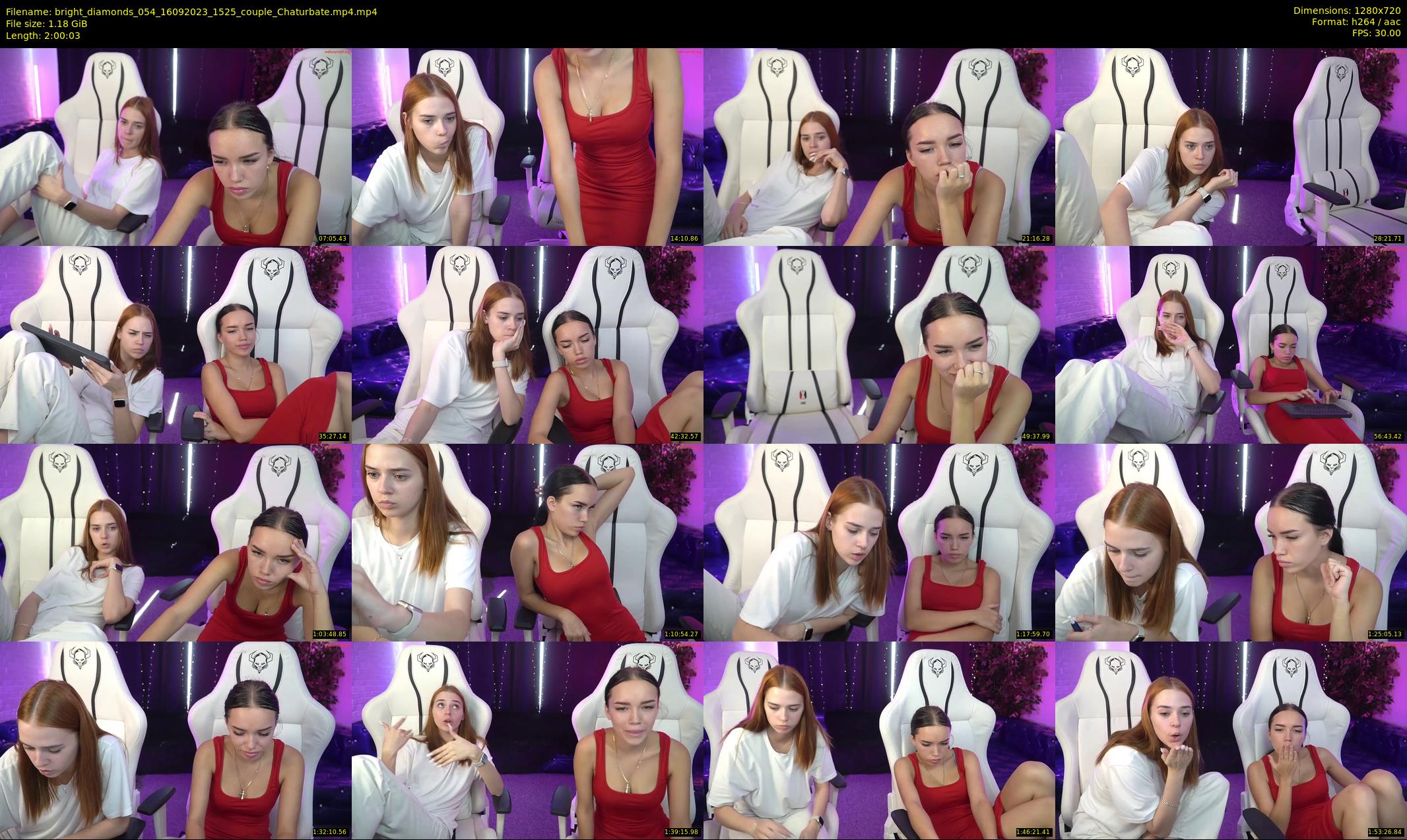 bright_diamonds_054 — 121 minute Chaturbate couple cam show recording, 720p, Sep 16, 2023