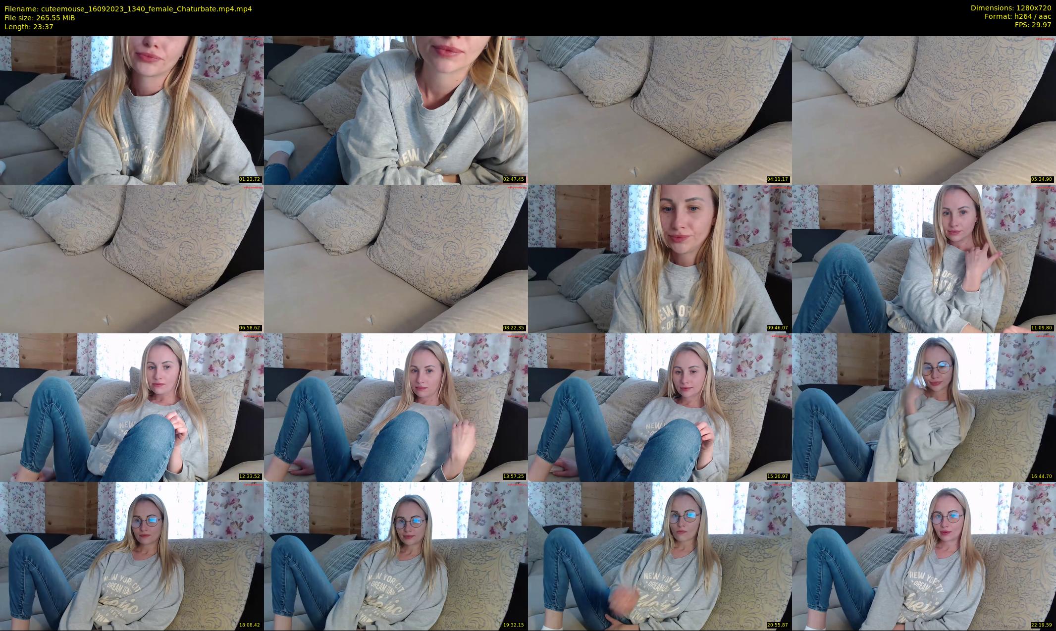 cuteemouse — 24 minute Chaturbate female cam show recording, 720p, Sep 16, 2023