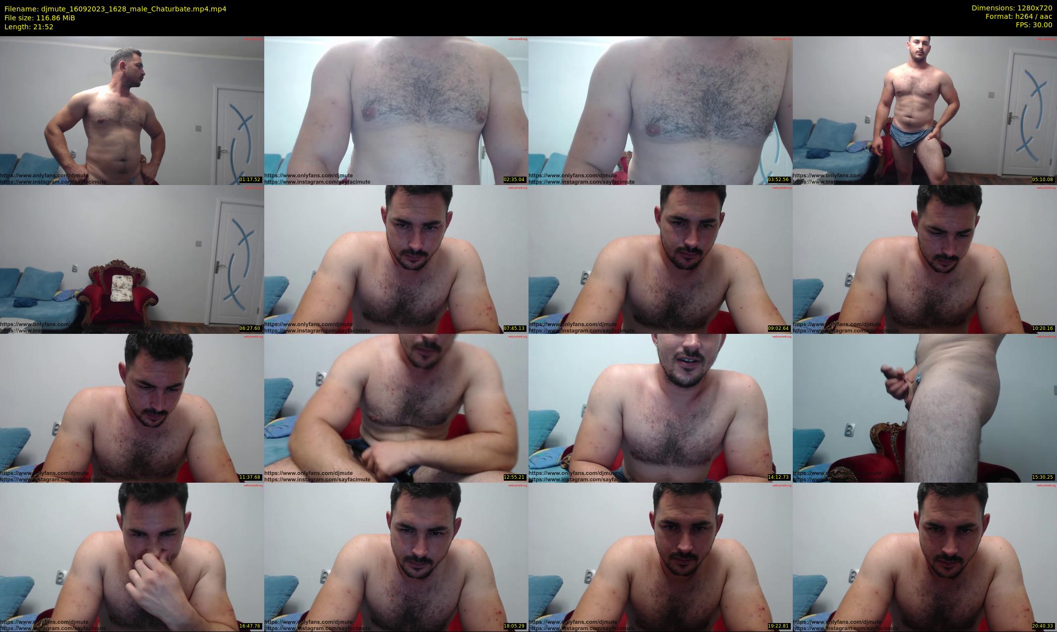 djmute — 22 minute Chaturbate male cam show recording, 720p, Sep 16, 2023